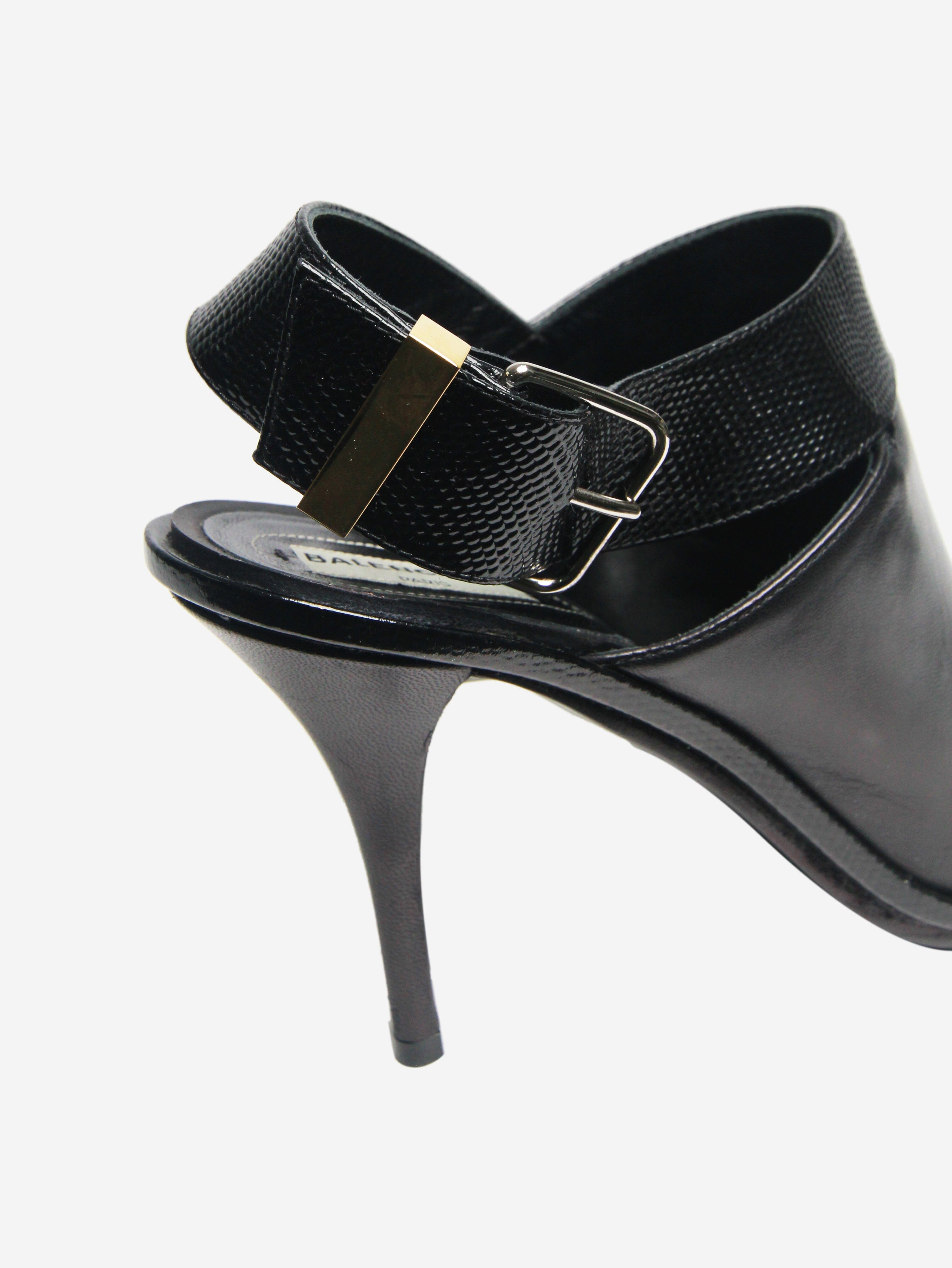 Elegant Black Slingback Sandal Heels for Women - Size EU 41 (UK 8) - Perfect for Weddings, Parties & Summer Outfits