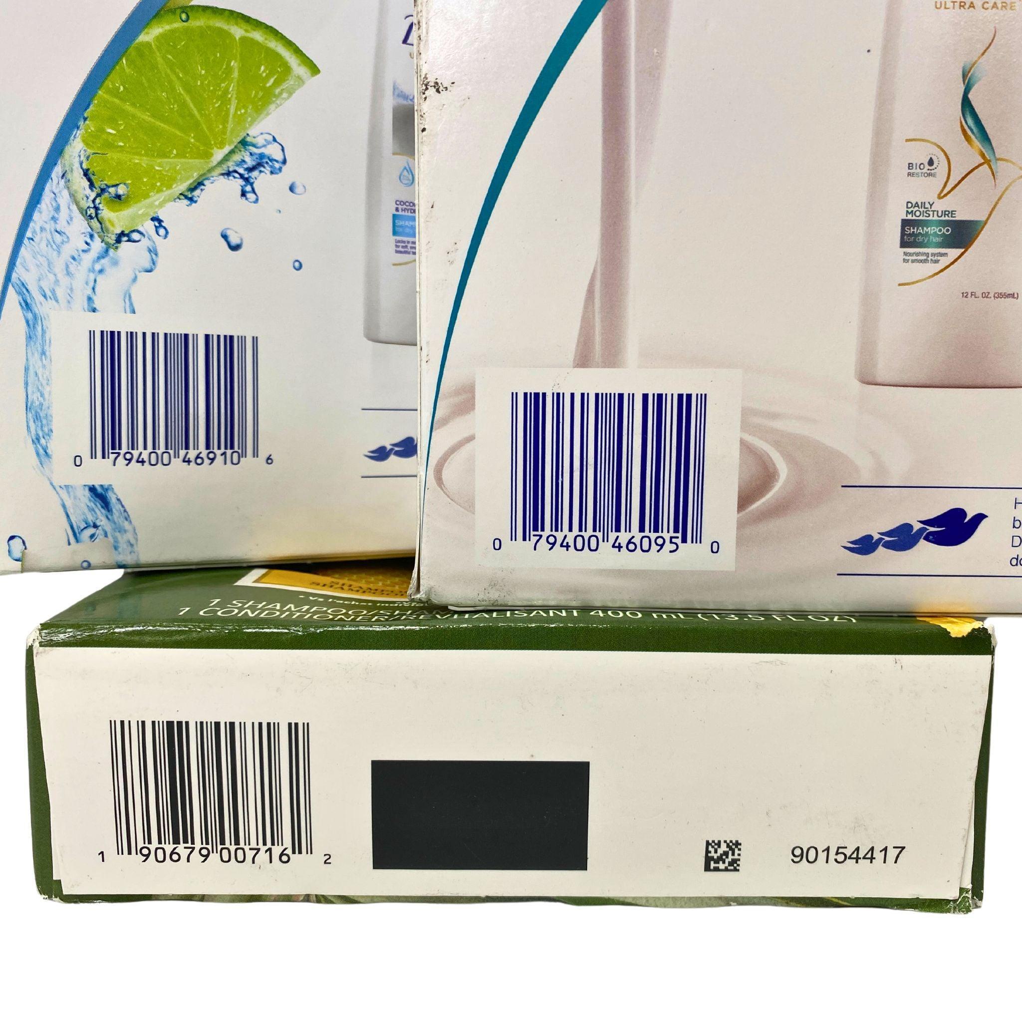 Herbal Essences, Dove & Suave Shampoo and Conditioner Set - 22 Piece Bulk Hair Care Bundle for Women & Men - Perfect for Salons, Gyms, Hotels & Home Use