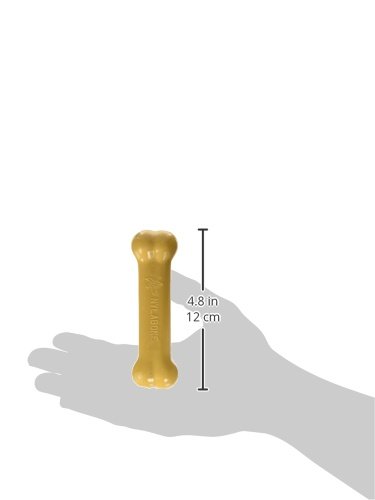 Nylabone Durable Dog Chew Toy for Aggressive Chewers - Peanut Butter Flavor, Small (Up to 25lbs) - Perfect for Playtime & Training