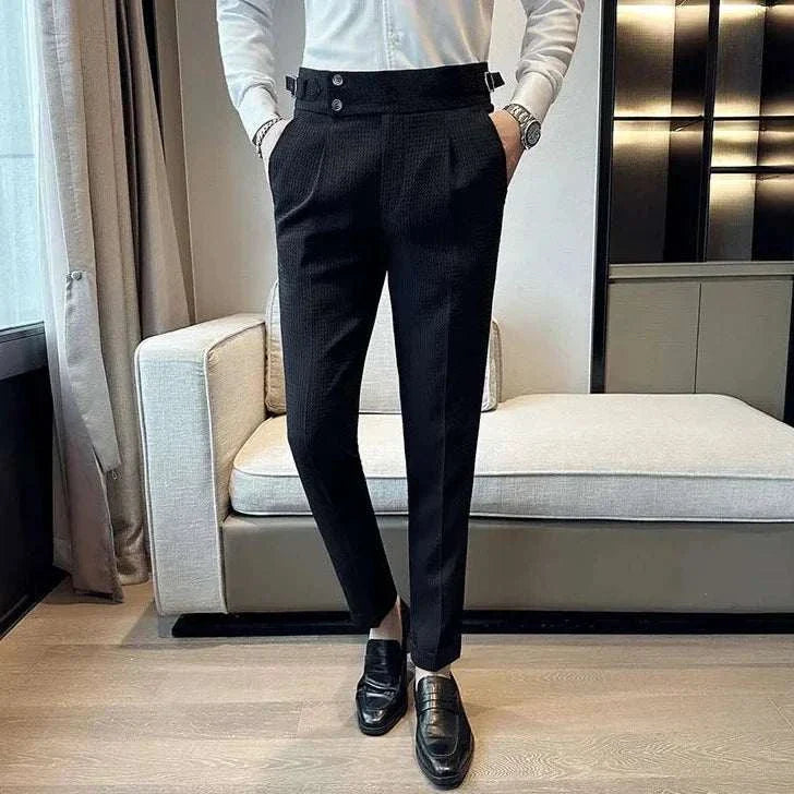 Premium Men's Formal Office Suit Pants - Classic Fit, Comfortable & Professional for Business Attire, Work & Special Occasions
