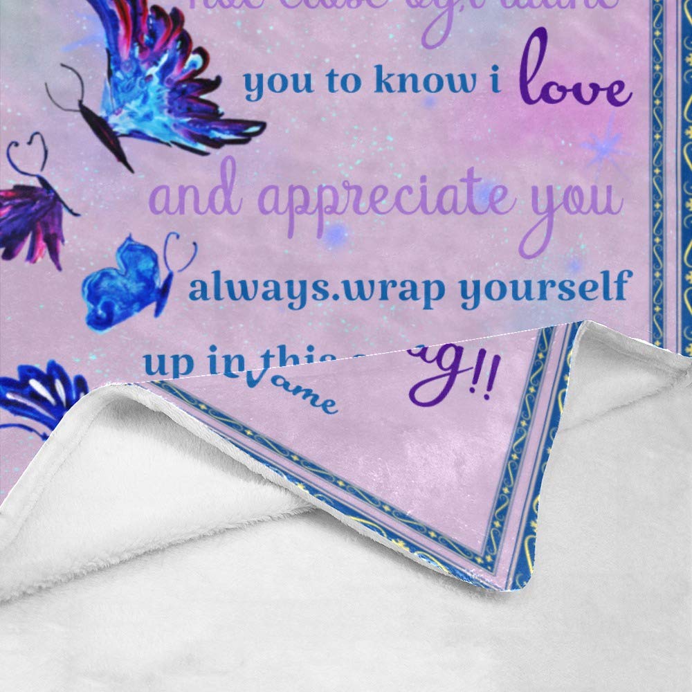 Custom Fleece Throw Blanket for Grandma - Personalized with Name - Soft & Cozy 50x60 Inch Gift for Bed, Sofa & Couch - Perfect for Birthday, Christmas & Mother's Day Gifts