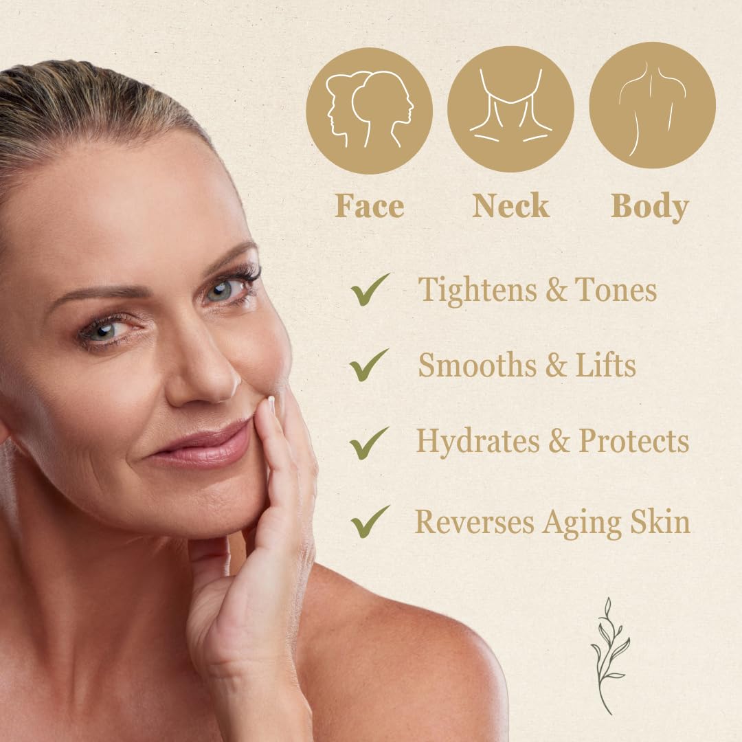 NutraVive Body Protect Cream – Anti-Aging & Firming Moisturizer for Crepey Skin, 8.1 Oz – Tighten, Tone & Nourish Dry Skin – Full Body Lotion for Collagen Boost & Skin Protection – Perfect for Mature Skin Care Routine & Daily Hydration
