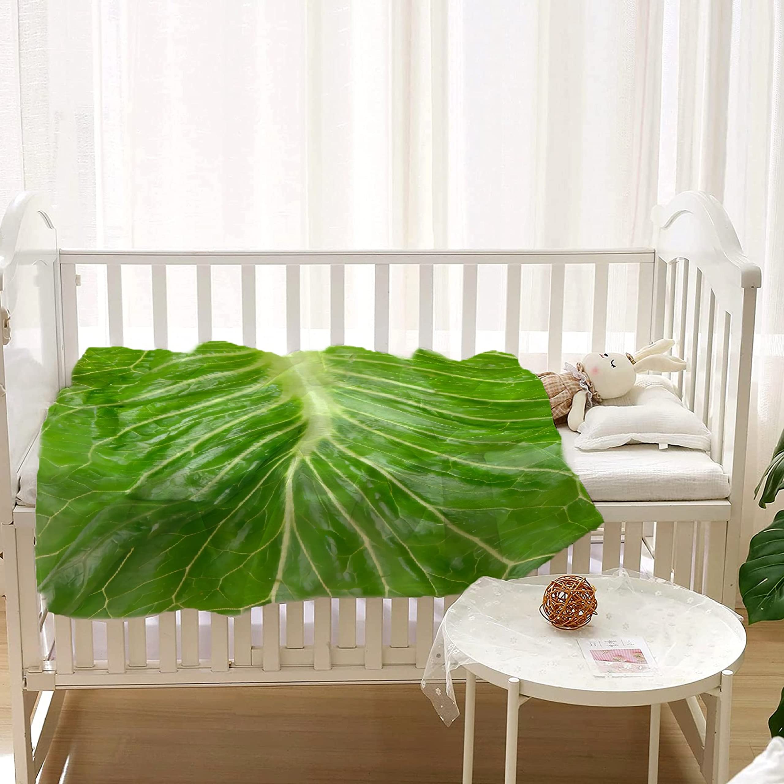 Super Soft Flannel Fleece Lettuce Blanket - Lightweight Cozy Microfiber Throw for Couch, Sofa & Bed | All Season XS 40
