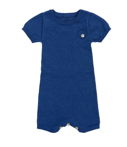 KIPP LUCAS KNIT ROMPER - Baby Jumpsuit for Boys & Girls (6-18 Months) - Soft Cotton One-Piece Outfit for Playtime, Daycare & Family Photos