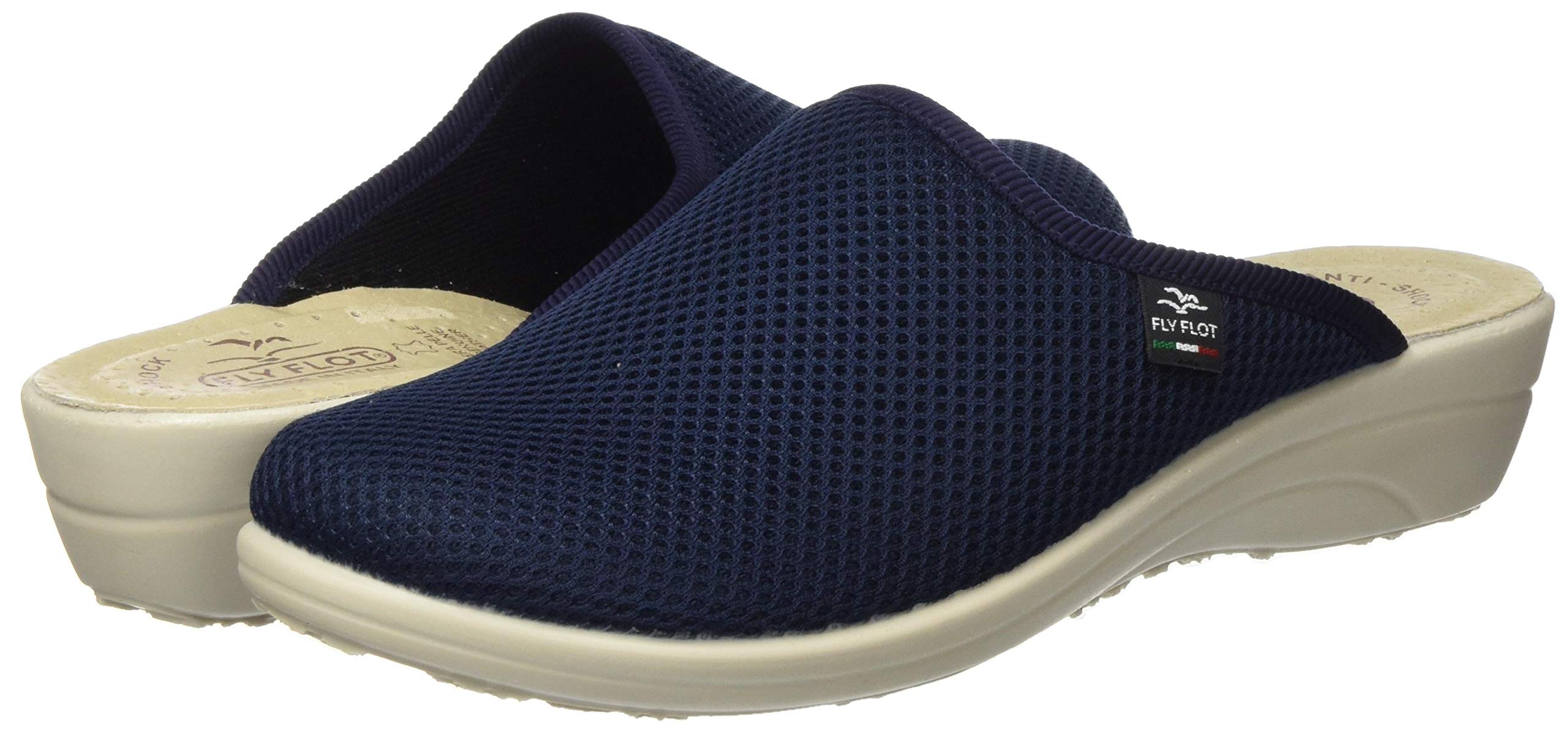 Fly Flot Women's Open-Back Slippers - Comfortable House Shoes for Indoor & Outdoor Use - Soft Breathable Slides for Relaxing at Home, Running Errands or Beach Wear