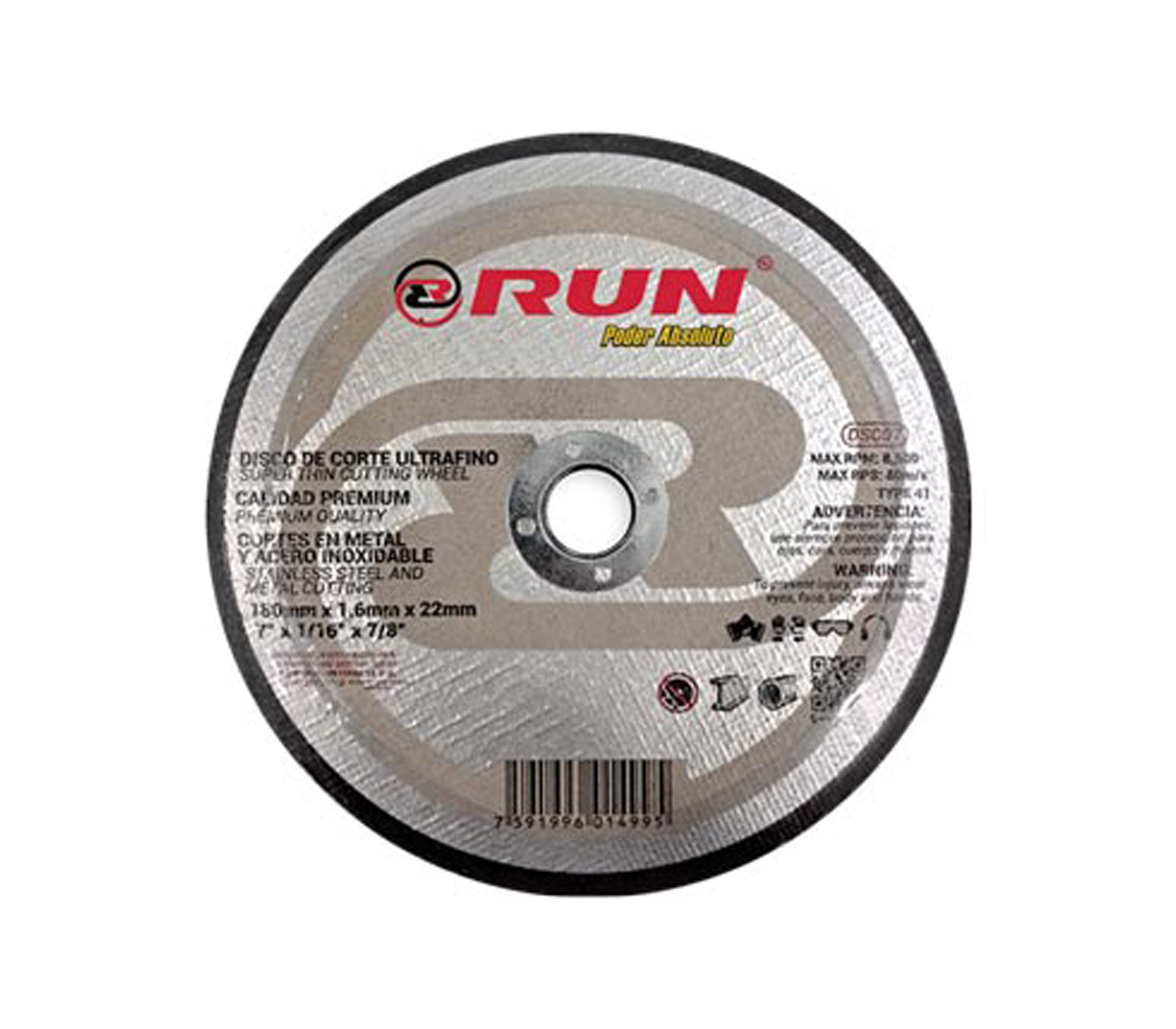 Flat Cutting Disc Run - High-Performance Cutting Wheel for Metal, Wood & Tile - Perfect for DIY Projects, Construction & Home Renovations