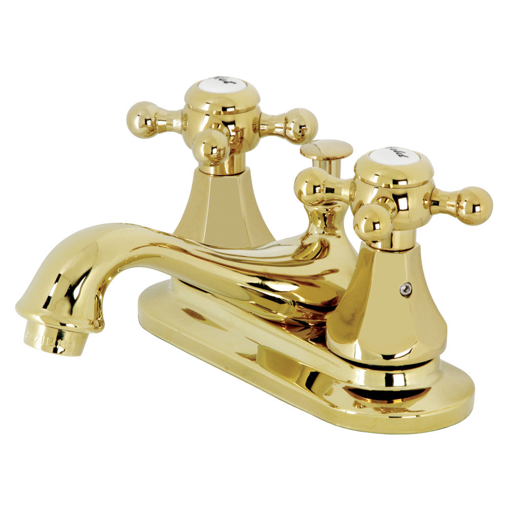 Kingston Brass KB608BX Metropolitan 4-Inch Centerset Bathroom Faucet with Pop-Up Drain - Perfect for Modern Bathroom Vanities & Powder Rooms