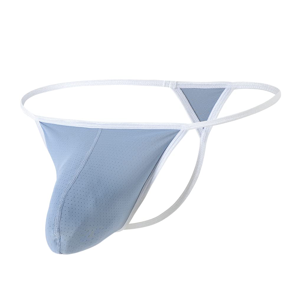 SUMABA Men's Bulge Enhancing Thongs - G-String Underwear with Big Ball Pouch, Tagless T-Back Design (Pack of 3) - Sizes M, L, XL, 2XL, 3XL - Perfect for Sensual Wear & Intimate Moments