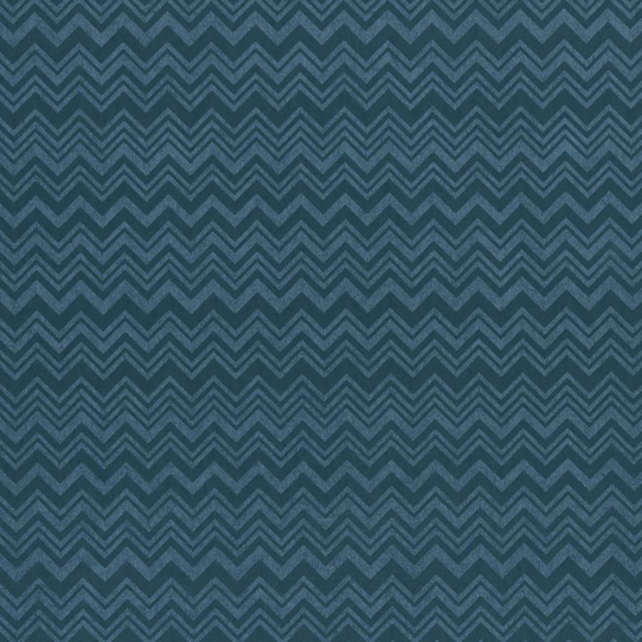 Missoni 2 Non-Woven Wallpaper - Blue Chevron Pattern (10128 1W8731) | Premium Peel & Stick Wallpaper for Living Room, Bedroom & Office Decor