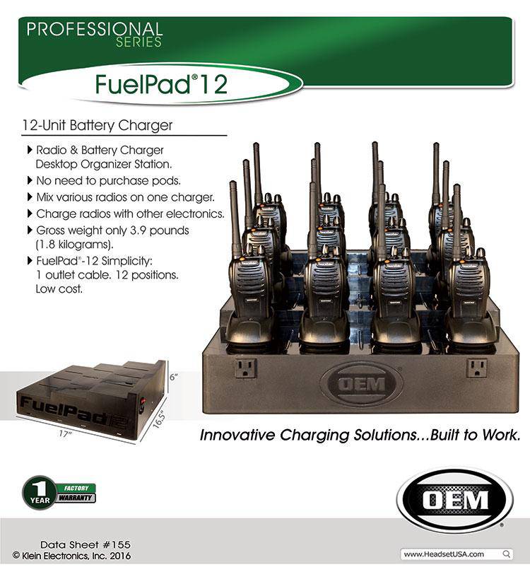 FuelPad12™ 12-Slot AA AAA Battery Charger & Organizer - Compatible with Blackbox Bantam - Perfect for Home, Office, and Travel Use