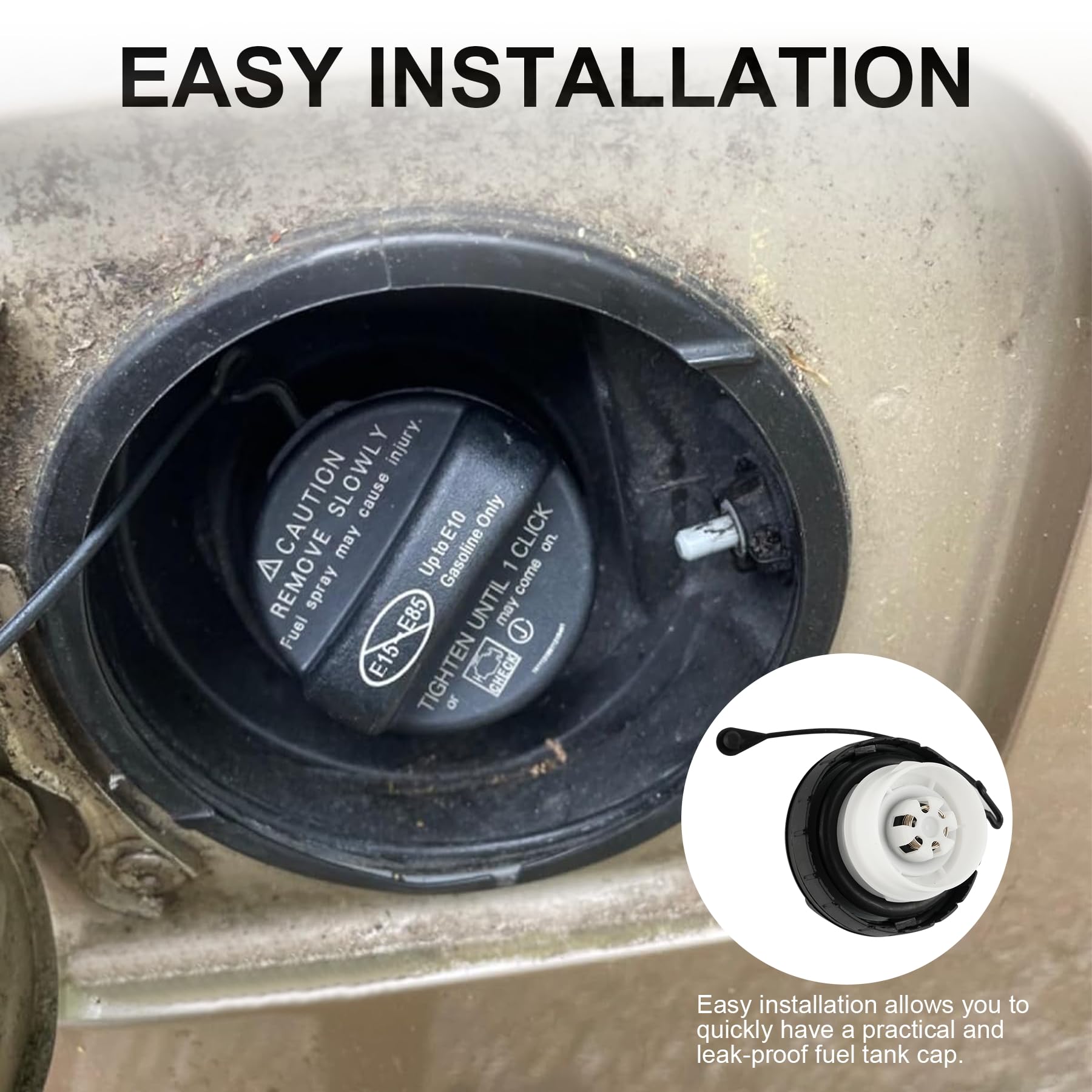 LivTee Gas Cap Replacement for Toyota Lexus - OEM #7730006040 Fit - Car Accessories for Fuel Tank Filler