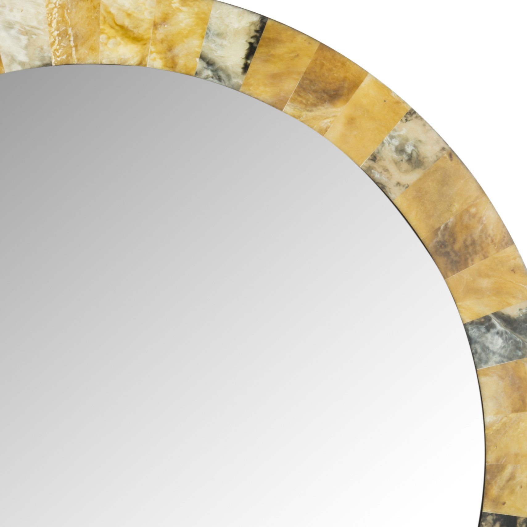 Safavieh Home Collection White Nouveau Wave Mirror - Elegant Wall Decor for Living Room, Bedroom & Entryway - Modern Boho Style Accent Mirror for Home Decor