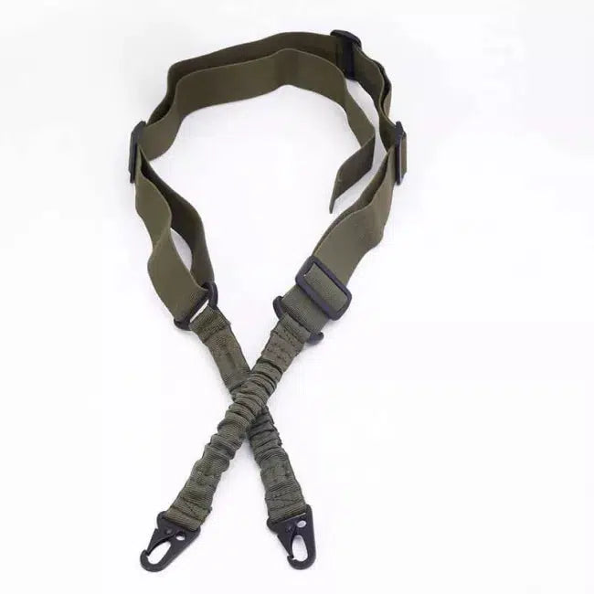 2-Point Heavy Duty Bungee Cord Sling with Hooks - Adjustable Elastic Tie Down Straps for Cargo, Luggage, Motorcycle, Kayak & Outdoor Gear Securing