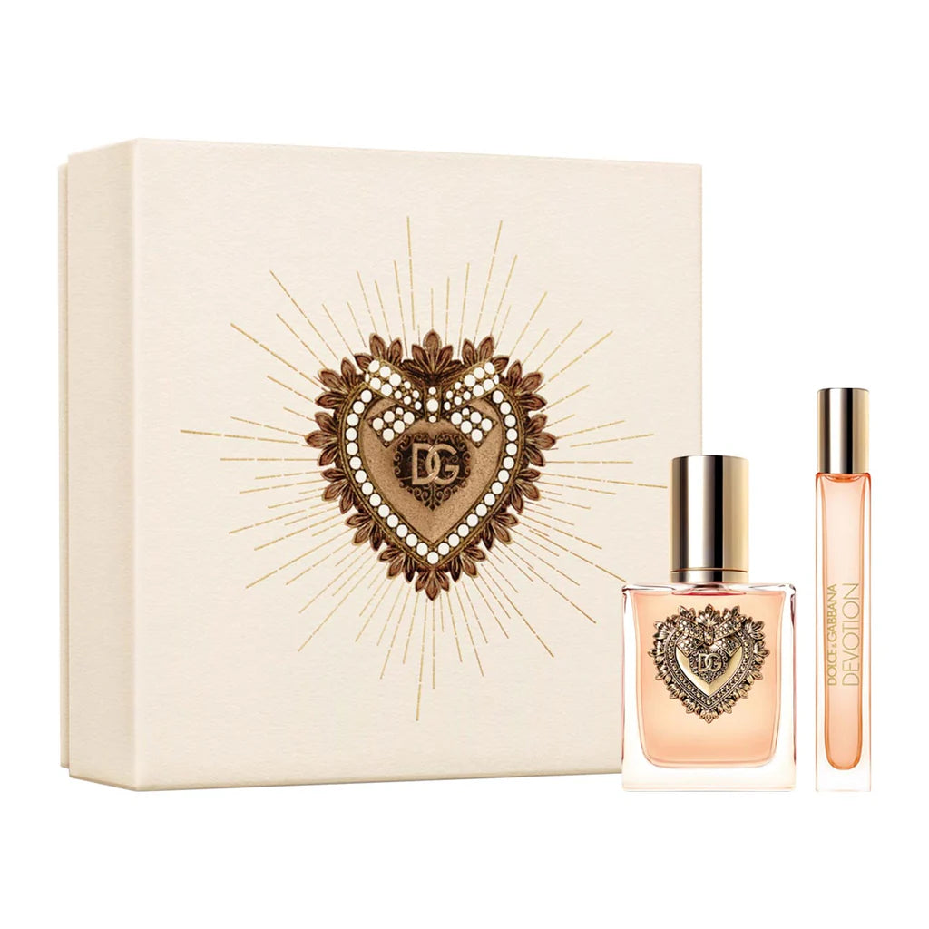 Dolce & Gabbana Devotion Women's Perfume Gift Set - 50ML + 10ML EDP Spray | Luxury Fragrance for Date Night, Special Occasions & Everyday Elegance