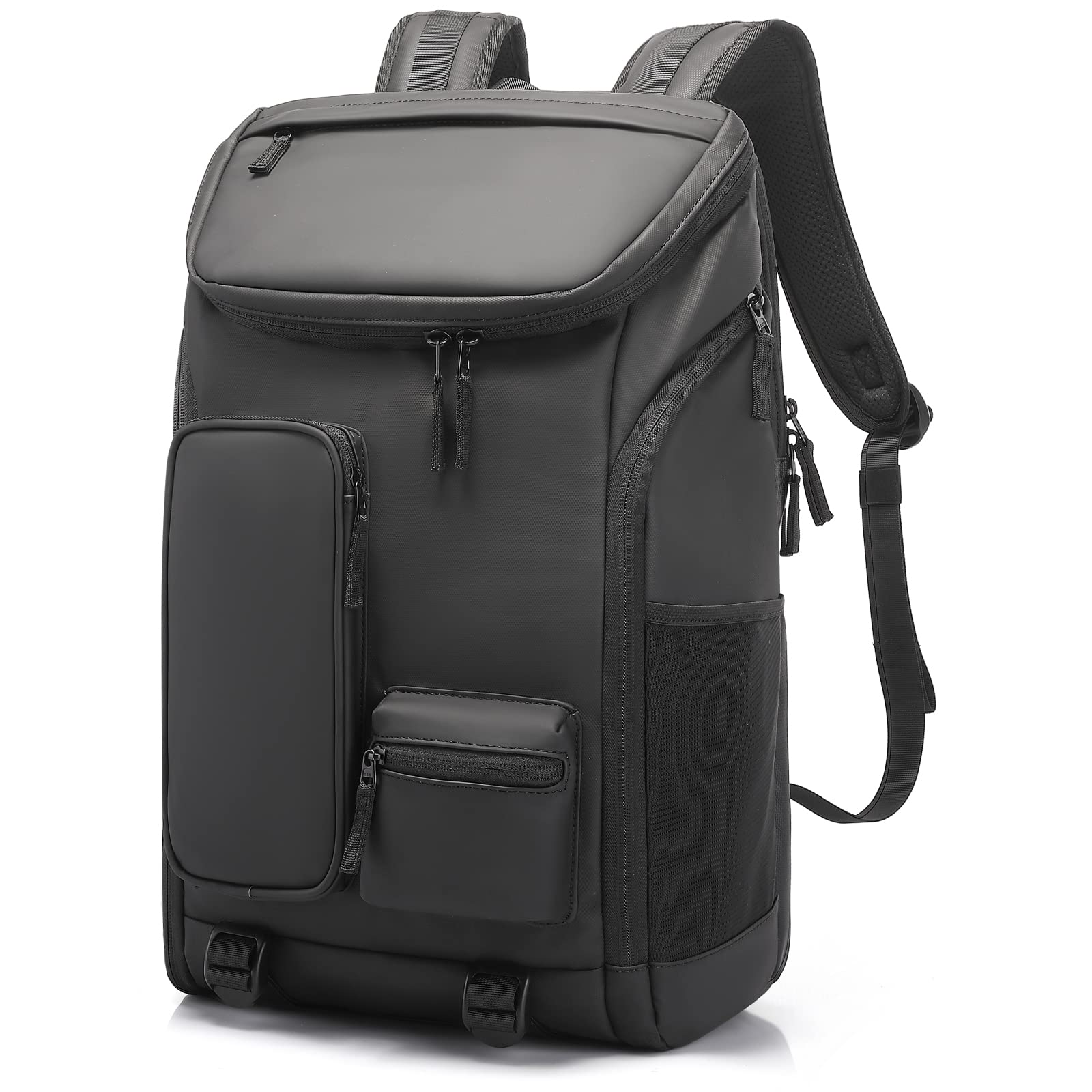TANGCORLE Waterproof Laptop Backpack for Men & Women - Business Travel, Work & Daily Use Computer Bag - Durable Casual Backpack for Office, Commuting & College (Black)