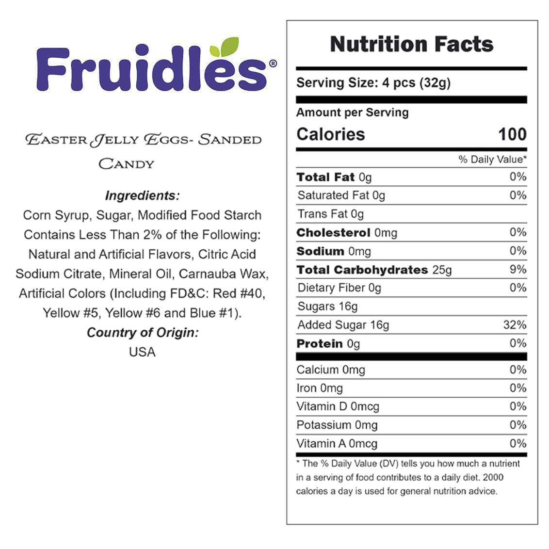 Fruidles Easter Jelly Eggs - 2lb Sanded Candy Treats for Holiday Snacking | Fun & Festive Party Flavors | Perfect for Easter Celebrations, Birthday Parties & Office Treats