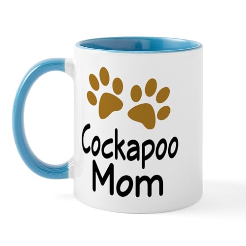 White/Blue Inside - Cute Cockapoo Mom Mug