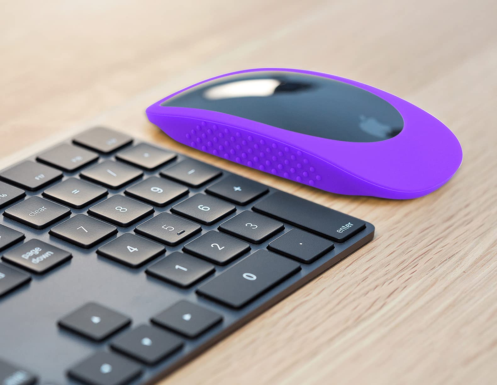 Premium Silicone Case for Apple Magic Mouse 1 & 2 - Anti-Slip Protective Cover with Shock Absorption (Purple) | Perfect for Office, Home & Travel Use with iMac or MacBook