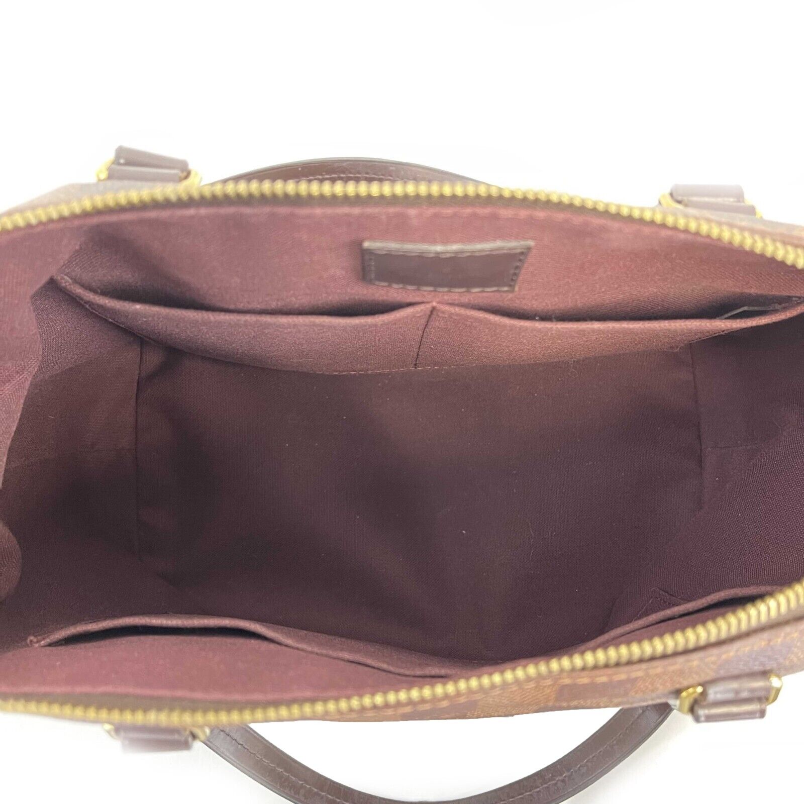 Louis Vuitton Lena Tote PM Handbag - Damier Ebene Brown Leather Shoulder Bag for Women | Perfect for Work, Travel & Everyday Use (2018 Collection)