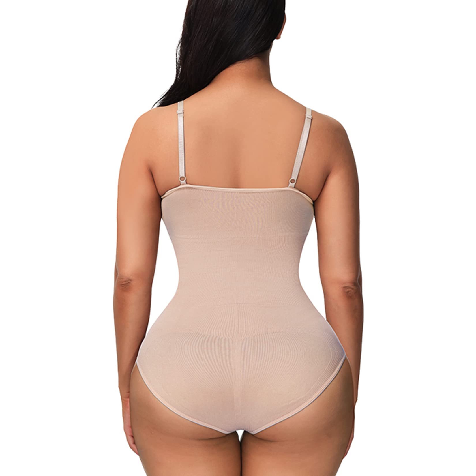 Women's Tummy Control Shapewear Bodysuit - Seamless Body Shaper with Open Crotch & Butt Lifting Effect - Slimming Underwear for Everyday Wear, Special Occasions & Postpartum Recovery