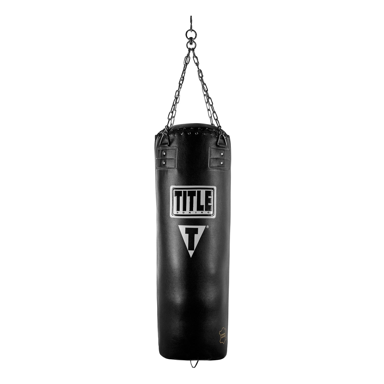 TITLE Boxing Professional Choice 125lb Leather Heavy Bag - Premium Punching Bag for Boxing, MMA & Fitness Training - Ideal for Home Gyms & Martial Arts Studios
