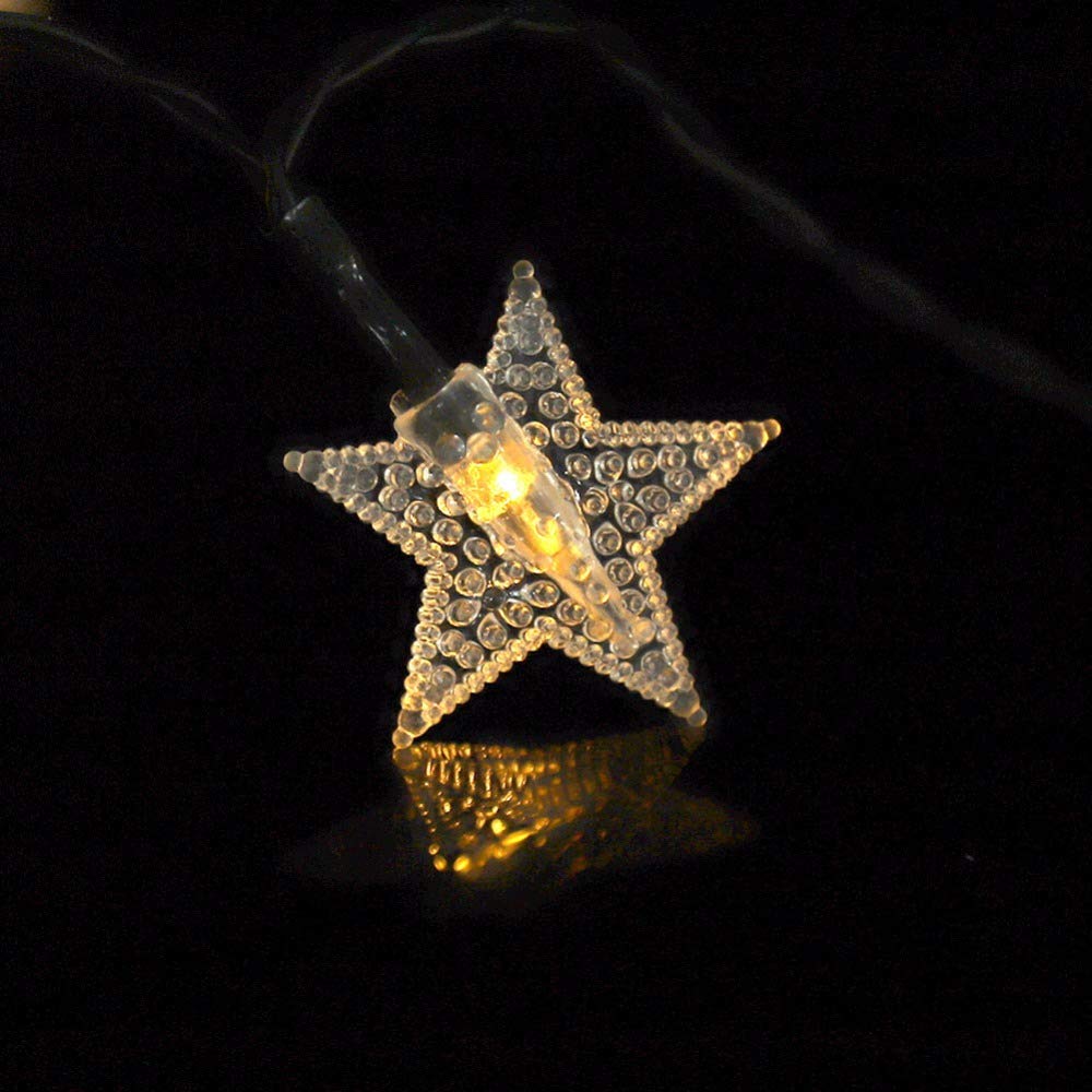 Solar Powered Fairy Lights - 23FT 50LED Waterproof Outdoor String Lights with 8 Lighting Modes for Garden, Patio, Lawn, Wedding, Christmas & Holiday Decorations (Warm White) | Perfect for Backyard Parties, Romantic Evenings & Festive Celebrations
