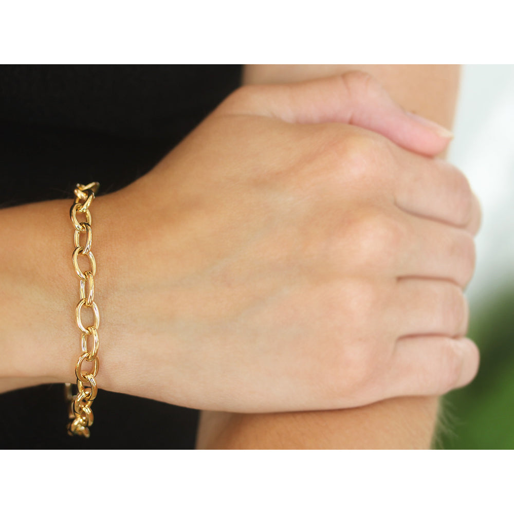 Roberto Coin 18K Gold Link Bracelet for Women - Elegant Luxury Jewelry Gift for Birthday, Anniversary & Special Occasions