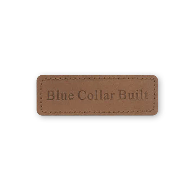 Blue Collar Built™ Patch - Durable Iron-On & Sew-On Patches for Workwear, Uniforms & DIY Crafts - Perfect for Jackets, Hats, Bags & Denim Repair