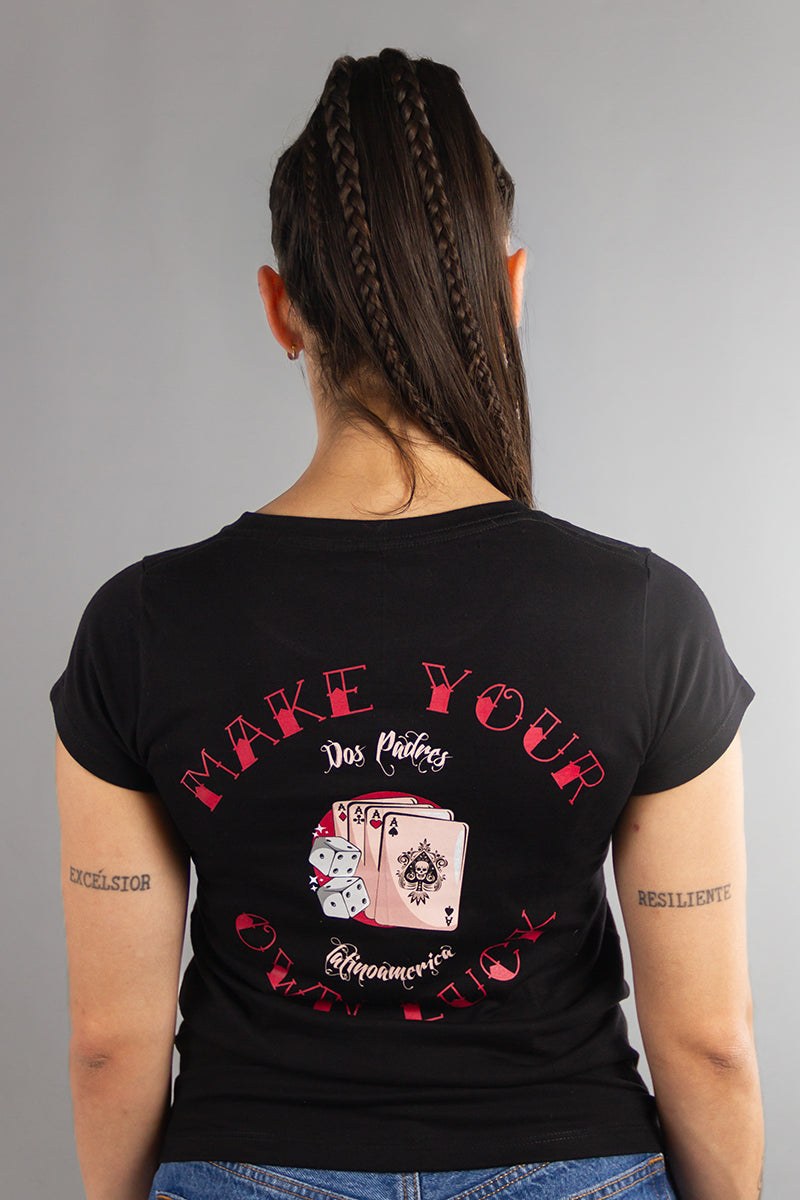 2Fathers Classic Black Poker T-Shirt RMC Size M | Men's Casual Tee for Poker Nights & Streetwear