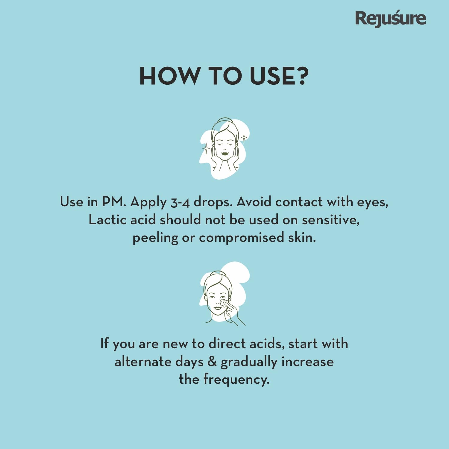 Rejusure AHA 25% + PHA 5% + BHA 2% Facial Peeling Solution & Lactic Acid 10% + Hyaluronic Acid 1% Exfoliator Set (30ml Each) - Professional Chemical Peel for Acne, Wrinkles & Dark Spots | At-Home Spa Treatment for Glowing Skin