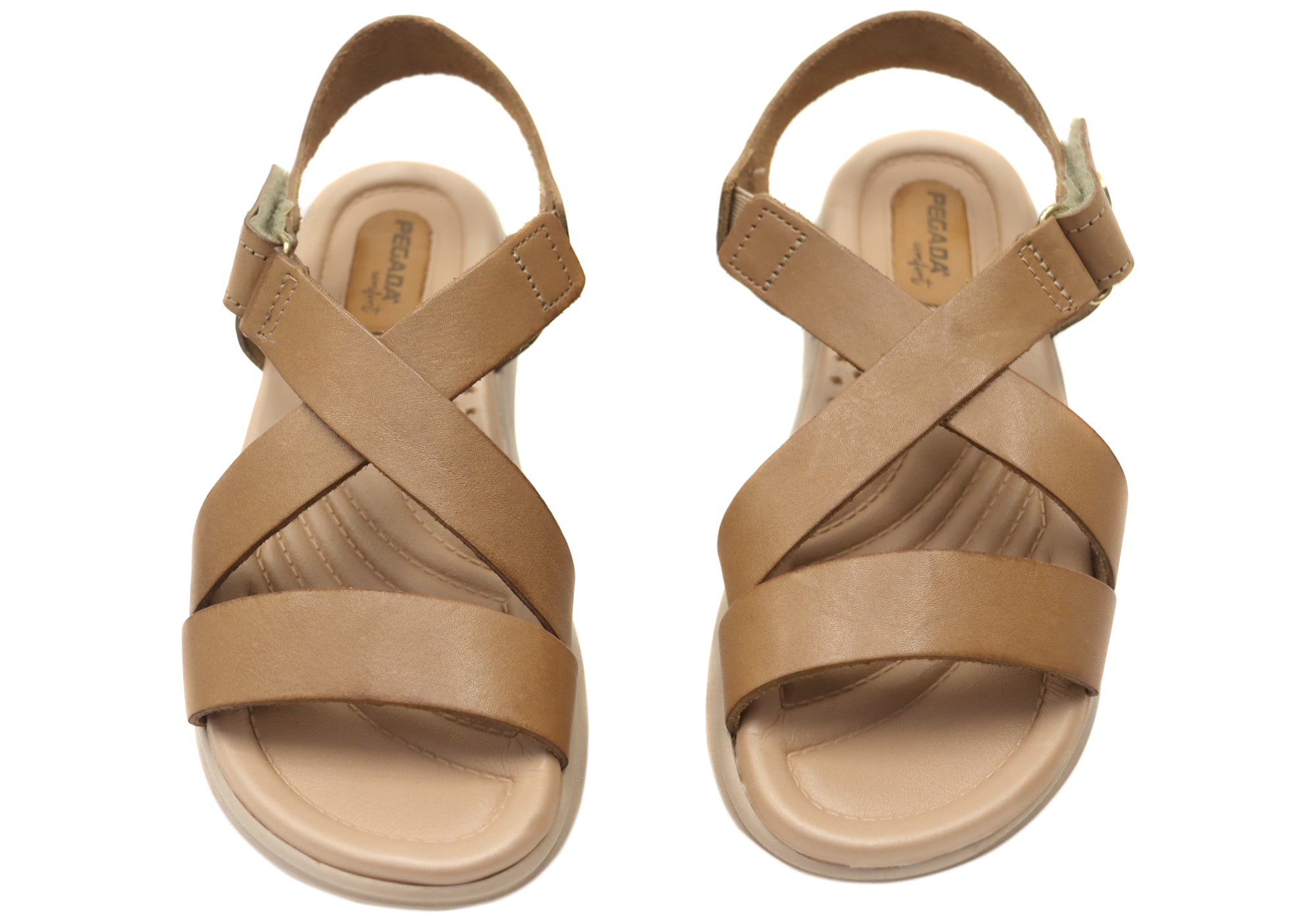 Pegada Mavada Women's Comfortable Leather Sandals - Handmade in Brazil - Perfect for Summer, Beach & Casual Outings