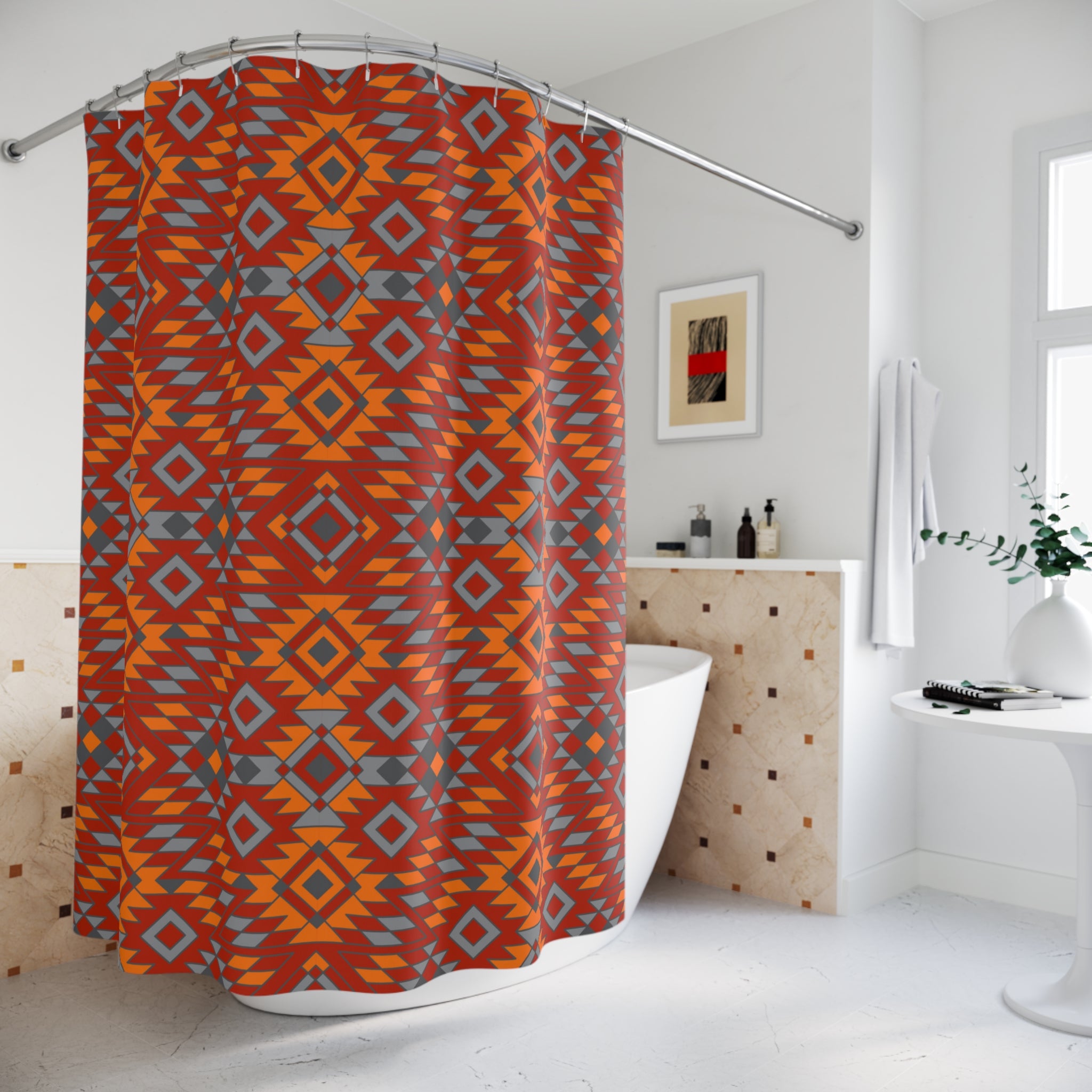 Redrock Canyon Southwestern Shower Curtain - Waterproof Bathroom Decor for Western Theme Homes | Perfect for Rustic, Desert & Boho Style Bathrooms
