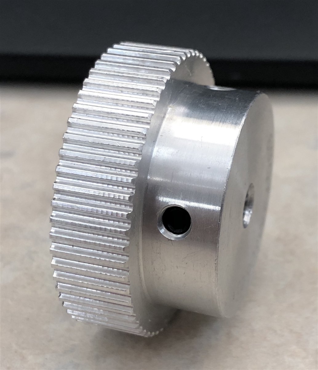 6.35mm Bore GT2 Timing Pulley - 2mm Pitch 60 Teeth 6mm Wide Belt Groove - Compatible with 3D Printers, CNC Machines & Robotics Projects - Perfect for Precise Motion Control Systems