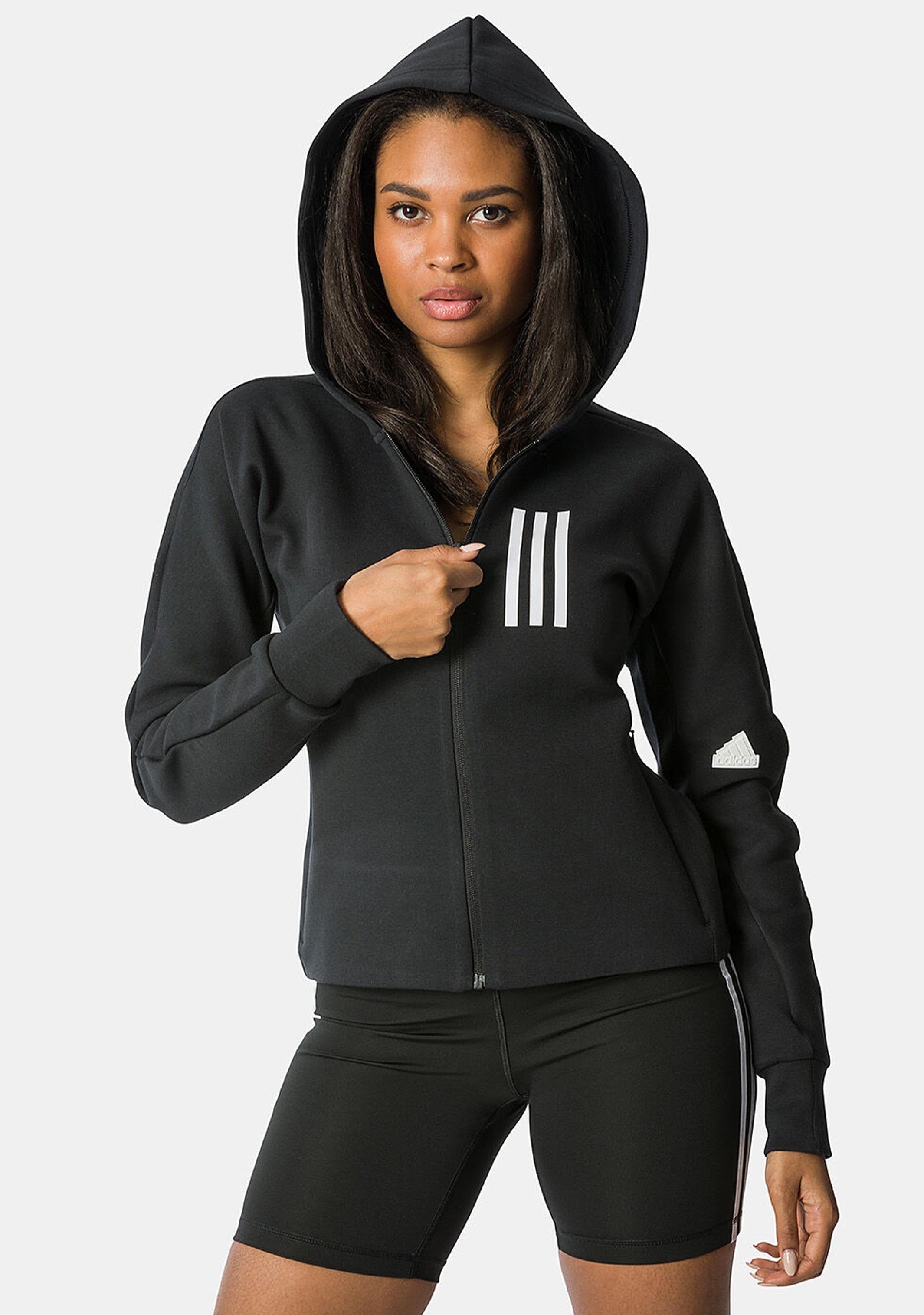 Adidas Women's Mission Victory Slim Fit Full Zip Hoodie - Lightweight, Comfortable & Stylish for Workouts, Running & Casual Wear