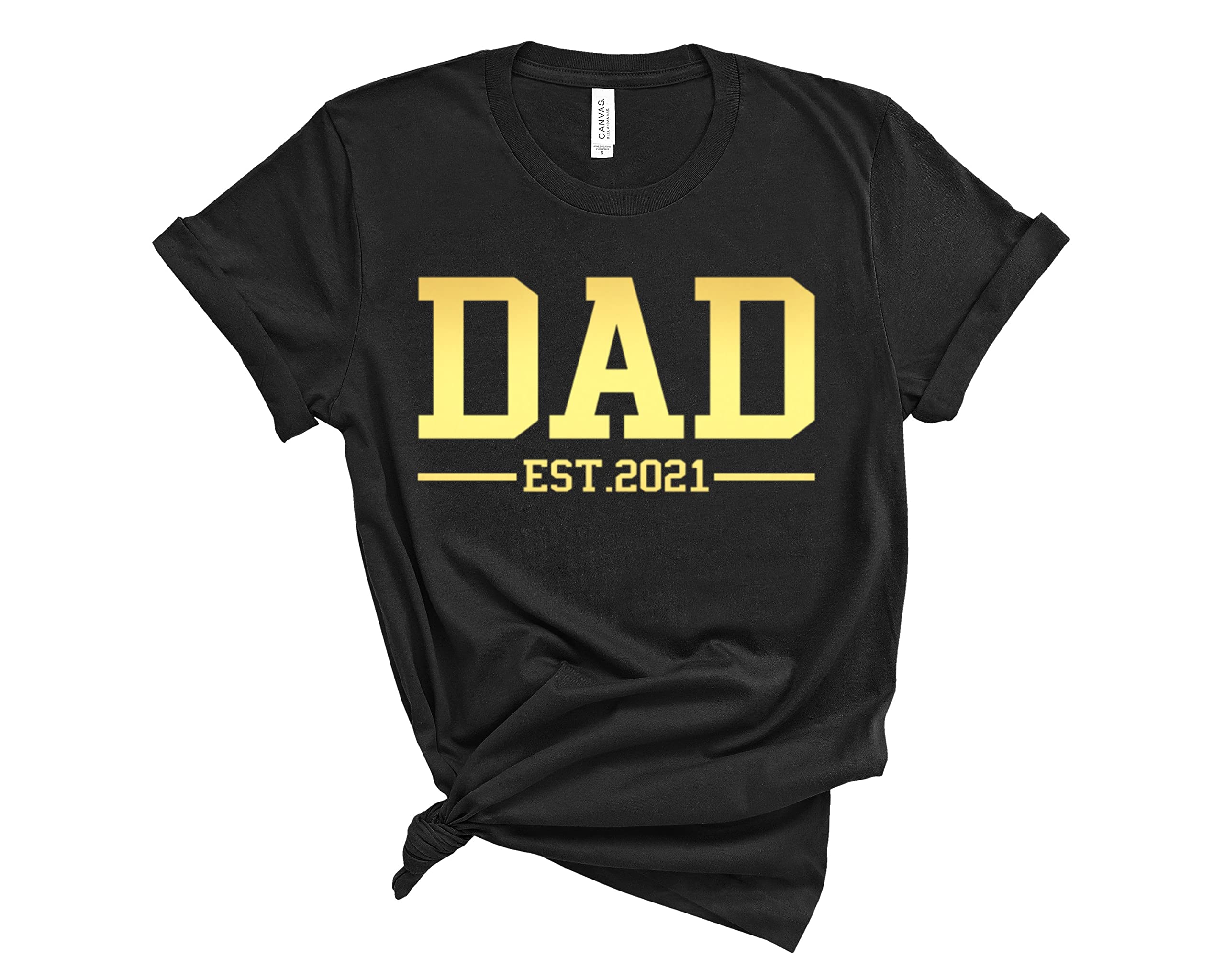 Funny Dad T-Shirt - Est. 2021 Graphic Tee for Fathers Day Gift | Cool Daddy Shirt for Casual Wear, Family Outings & Dad Life Celebration