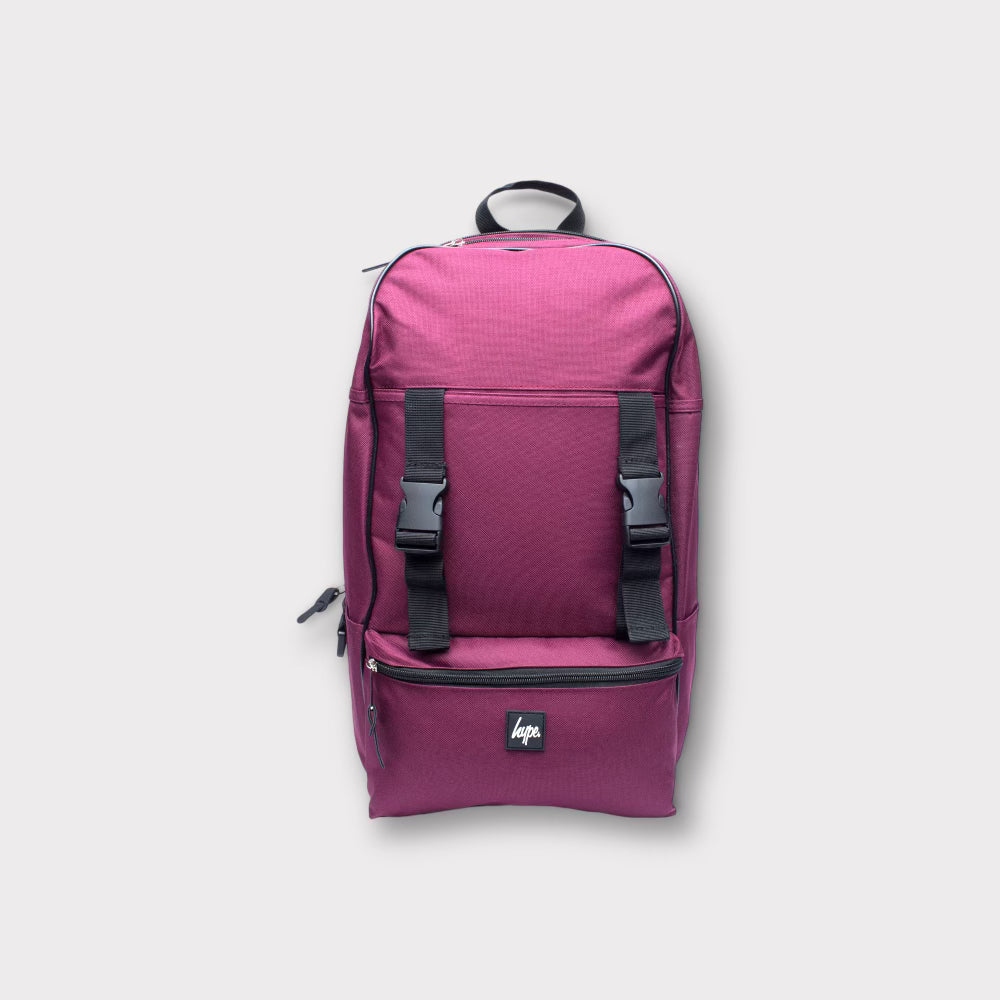HYPE Burgundy Travel Backpack for Men & Women - Waterproof Laptop Backpack with USB Charging Port - Perfect for Travel, Hiking, Work & School