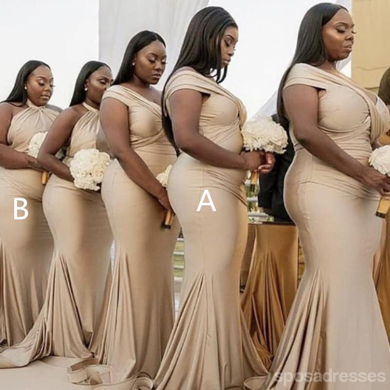 Mismatched Mermaid Off-The-Shoulder Sleeveless Bridesmaid Dresses for Wedding Party - WG821 | Elegant Beach & Formal Occasion Dresses