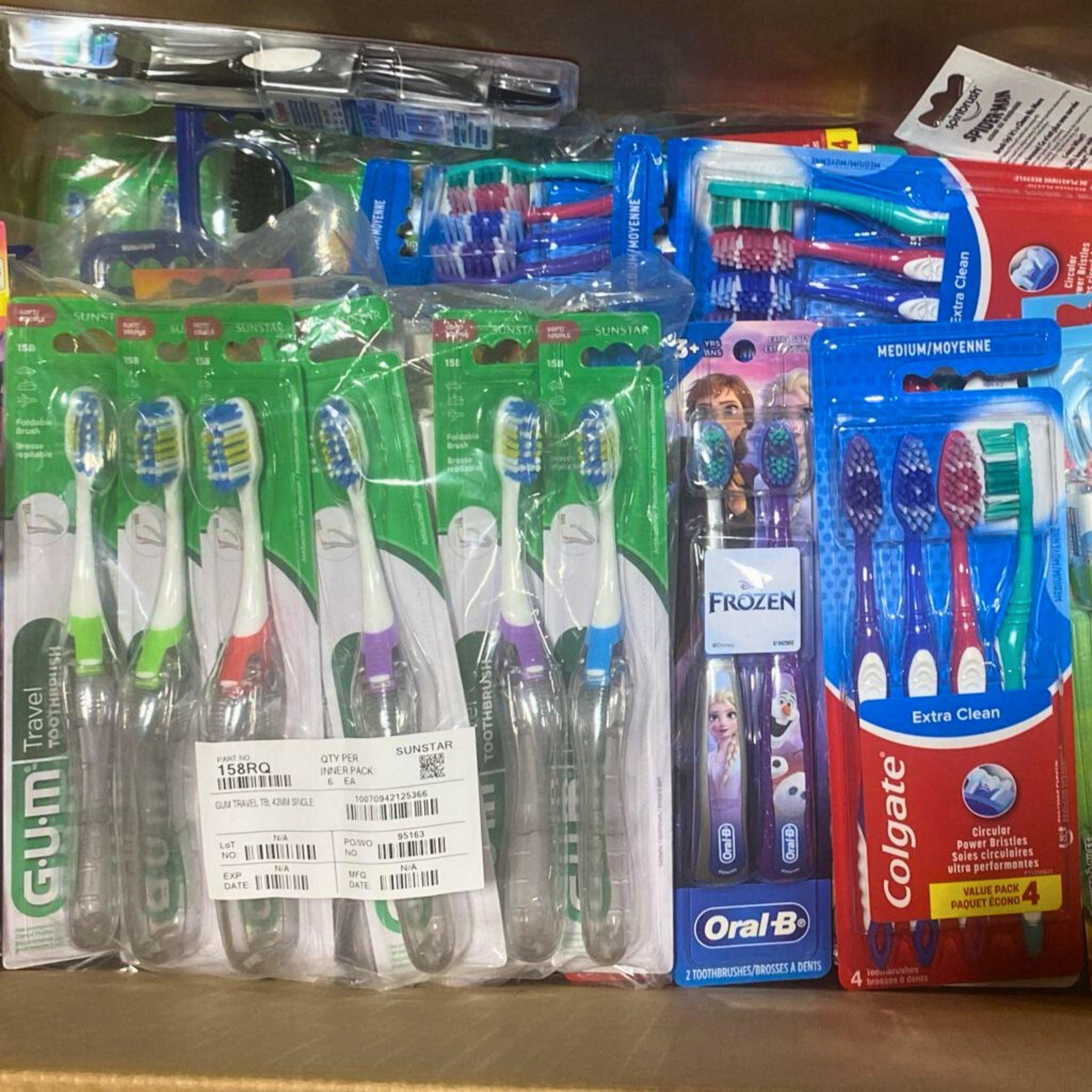 130-Piece Toothbrush Assortment for Adults & Kids - Soft, Medium & Hard Bristles - Bulk Dental Care Essentials for Home, Travel & School