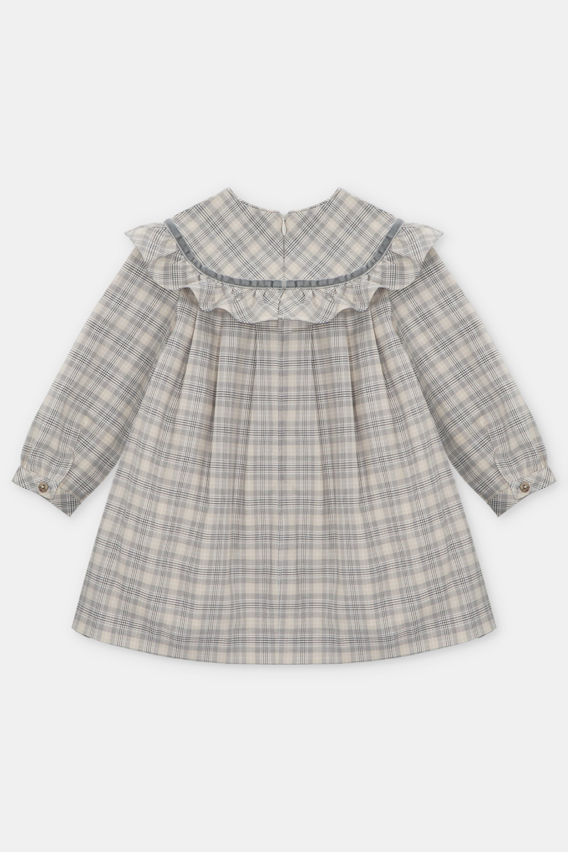 Violet Stone Tartan Dress for Women - Elegant Plaid A-Line Dress with Pockets, Perfect for Fall, Winter, and Holiday Parties | Office Wear, Christmas Outfits, and Casual Dates