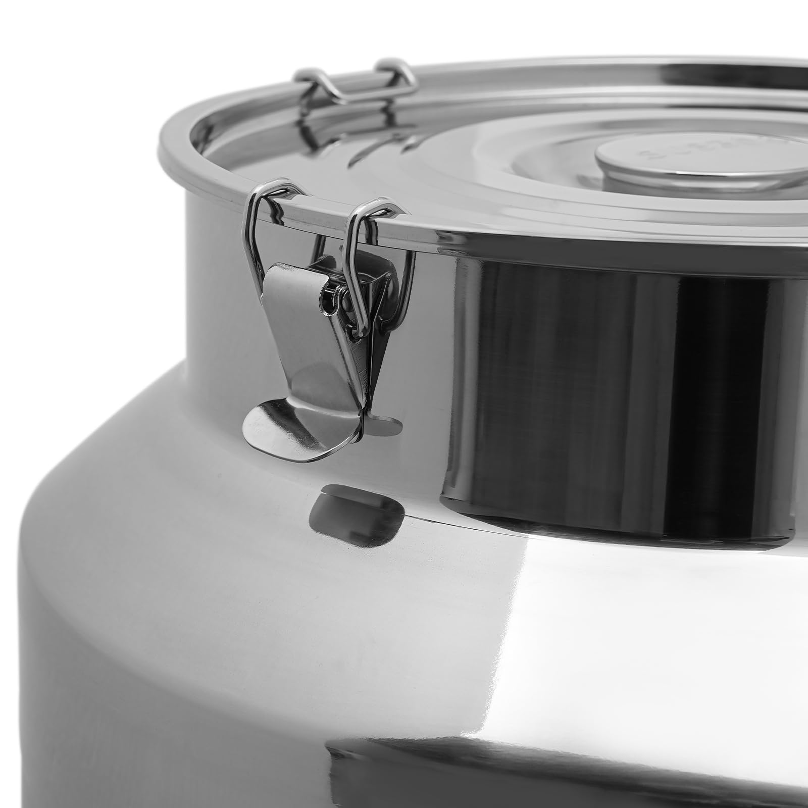 Premium 304 Stainless Steel 20 Gallon (76L) Milk Can with Airtight Lid - Heavy Duty Food Grade Container for Milk, Wine, Brewing & Storage - Ideal for Dairy Farms, Home Brewing & Commercial Use