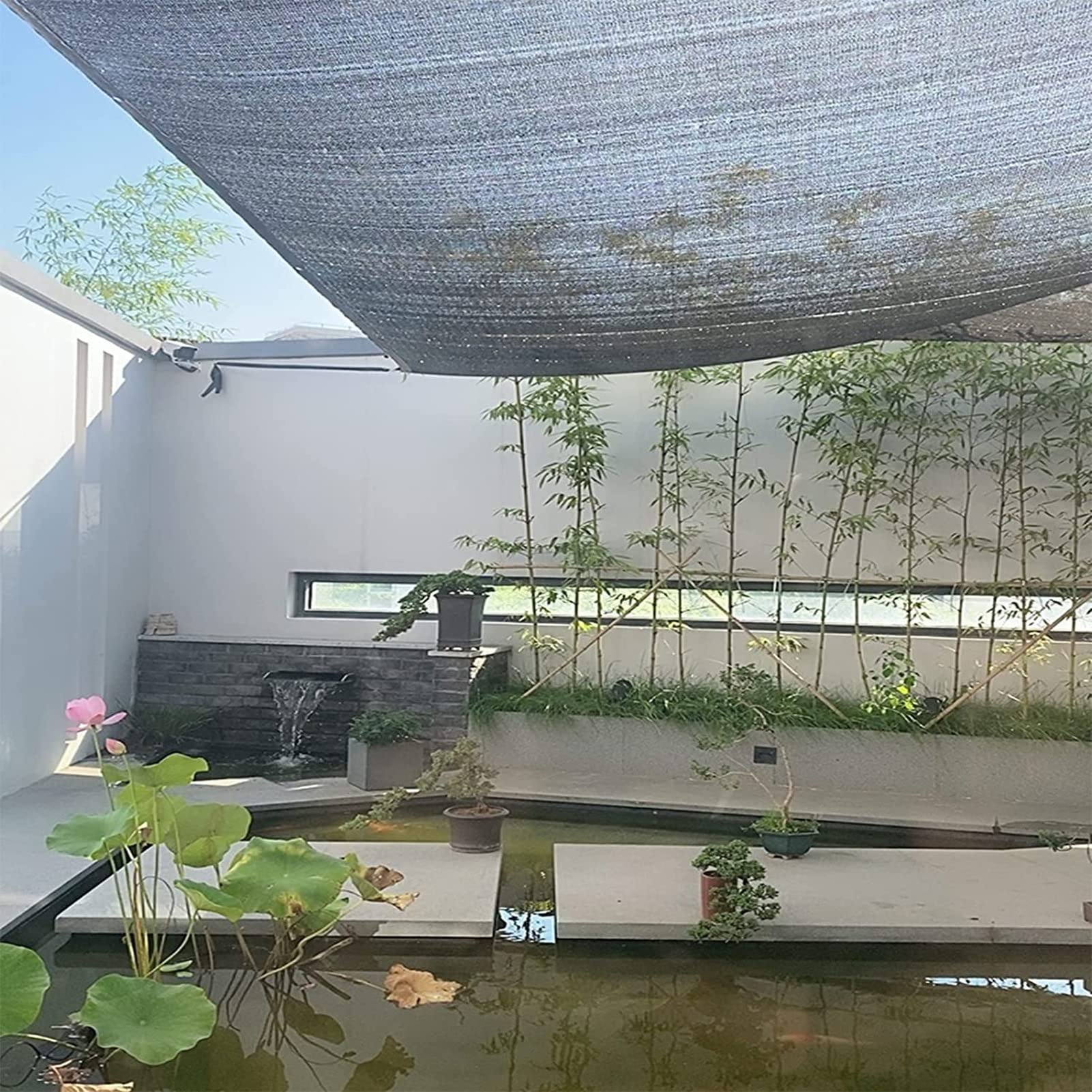 80% UV Block Black Sun Mesh Shade Cloth with Taped Edge & Grommets - UV Resistant Sunblock Net for Greenhouse, Garden, Parking Shed, Kennel & Outdoor Shade Solutions