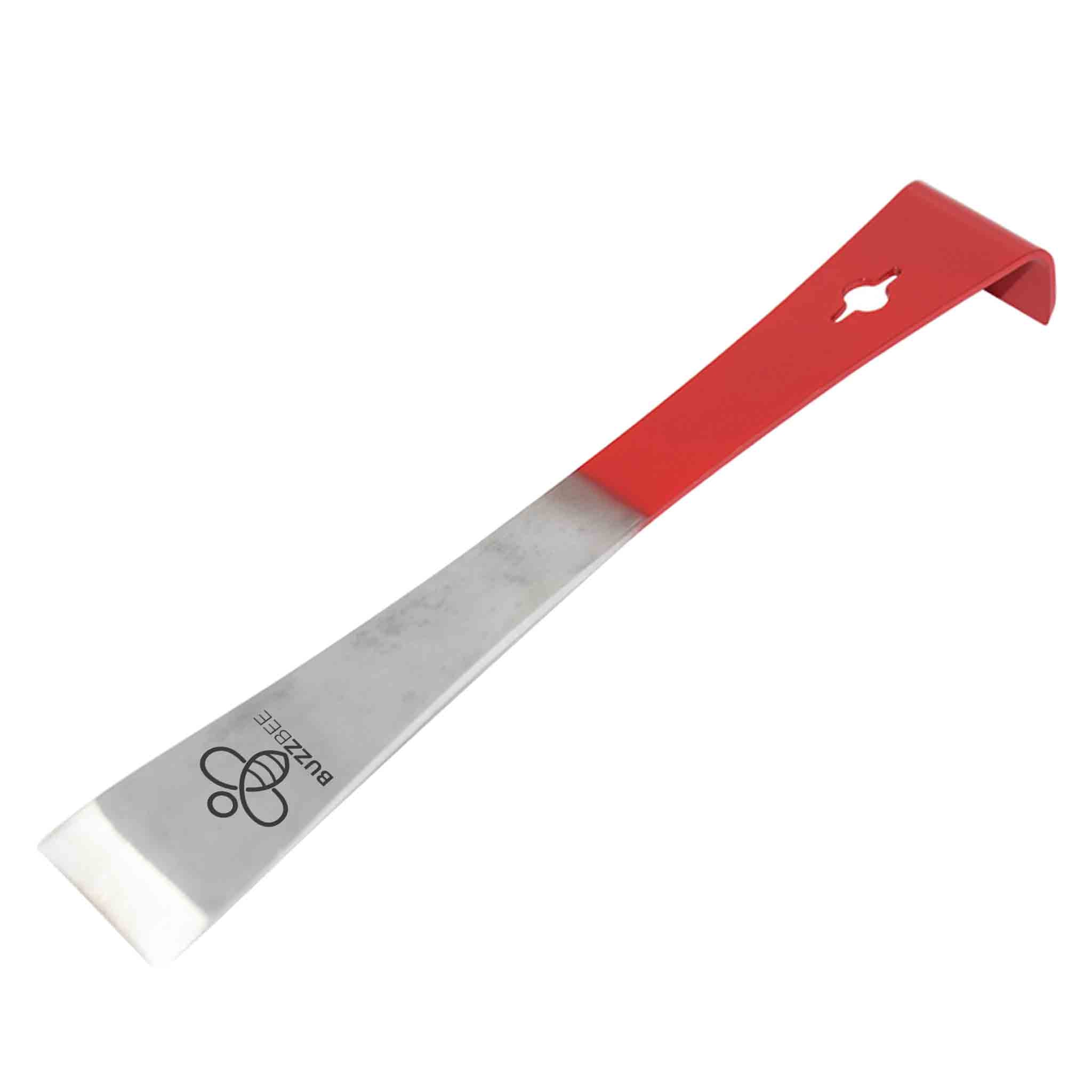Buzzbee Beekeeping Hive Tool - Stainless Steel L-Shaped Hook for Honeycomb Removal & Frame Cleaning | Essential Beekeeping Equipment for Hive Maintenance & Honey Harvesting