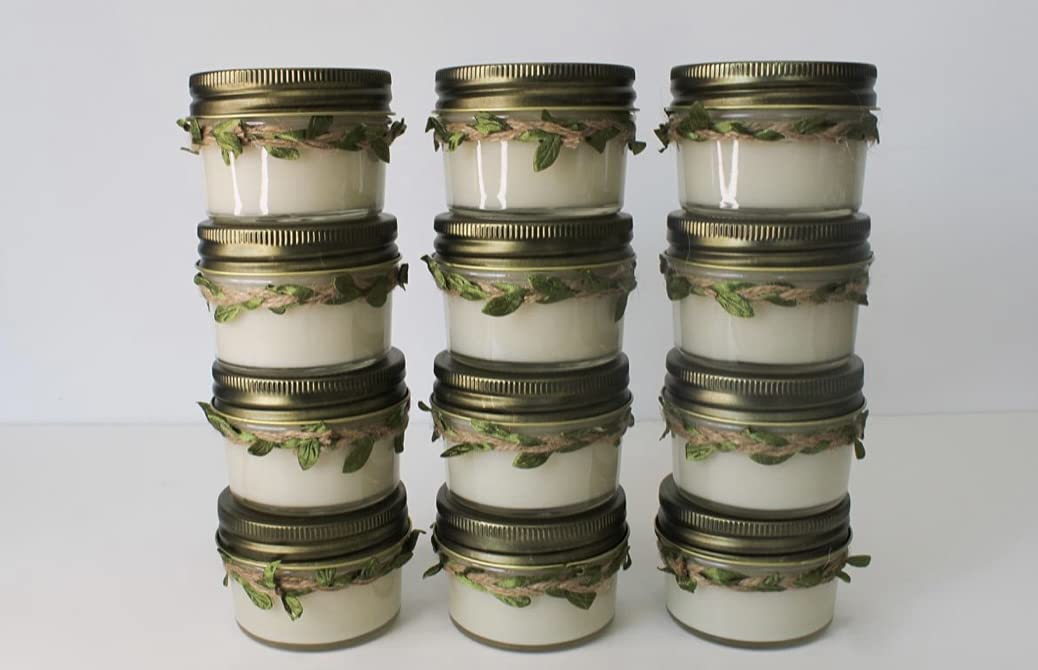 Personalized Wedding Favor Candles - Custom Scented Soy Candles for Guests - Pack of 50 - Perfect for Bridal Showers, Receptions & Thank You Gifts