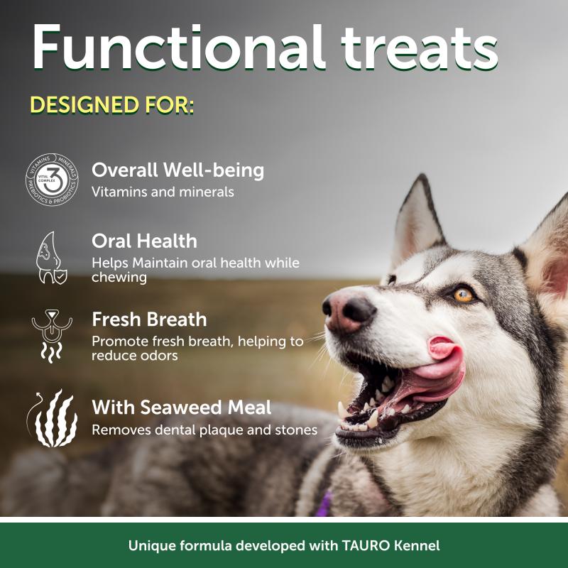 Natural Protein Dog Treats for Adult Dogs - Dental Chews with Insects for Oral Care - Perfect for Training, Rewards & Teeth Cleaning