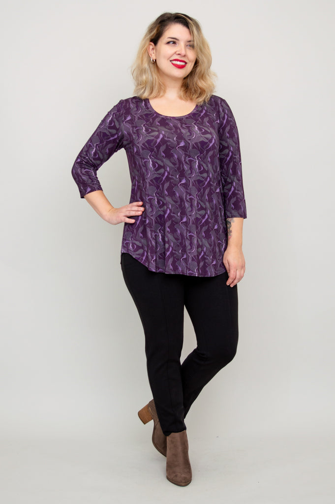 Jazz 3/4 Sleeve Top - Mystique Bamboo Blouse for Women | Breathable & Comfortable | Perfect for Concerts, Date Nights & Summer Outings