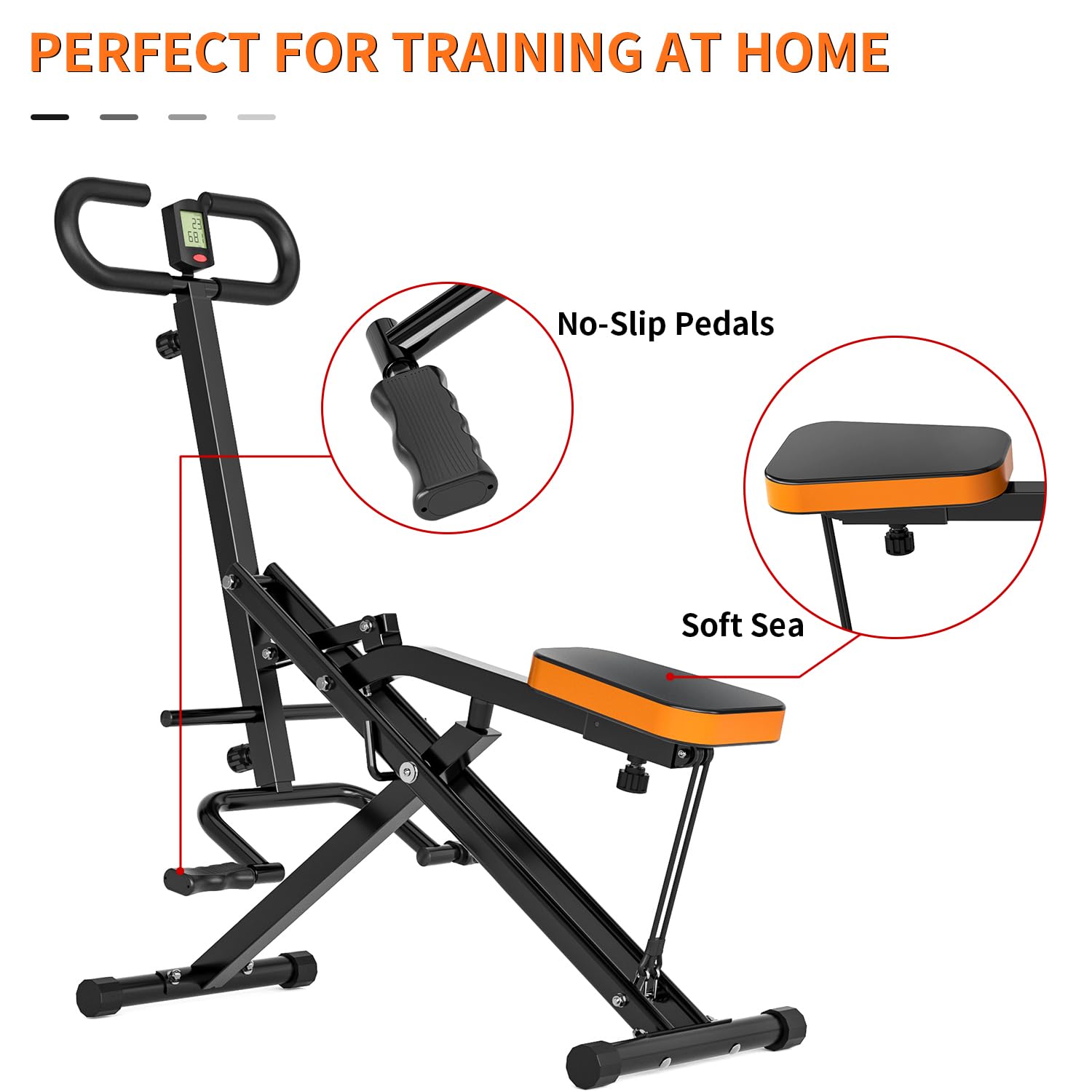 **Magnetic Rowing Machine for Home Workout - Adjustable 8-Speed Resistance, 265 LBS Weight Capacity, Phone/Tablet Holder - Burn Fat & Build Muscle - Perfect for Cardio, Strength Training & Full-Body Fitness**