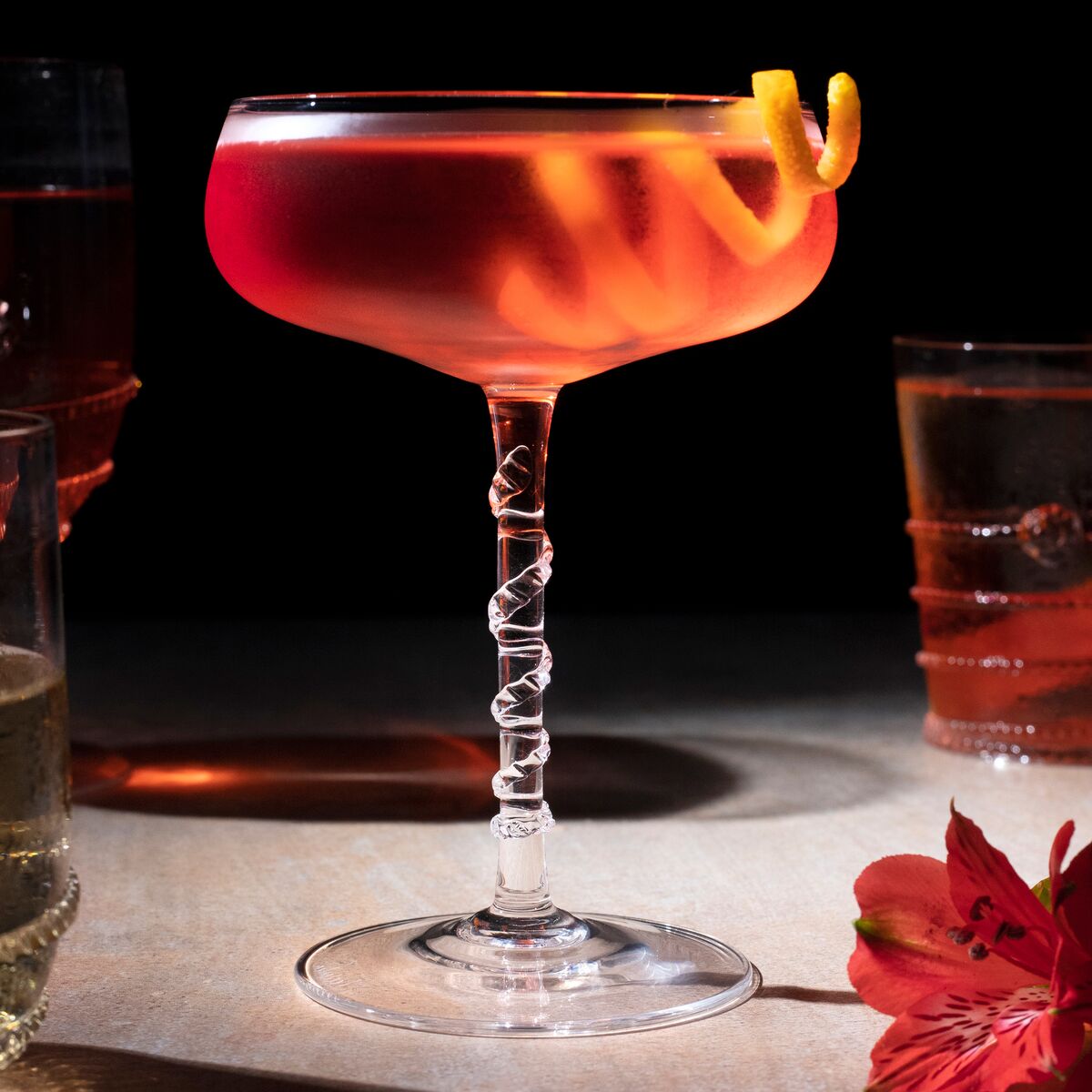 Juliska Amalia Cocktail Coupe Set of 2 - Elegant Glassware for Cocktails, Wine & Desserts - Perfect for Entertaining, Parties & Home Bar Decor