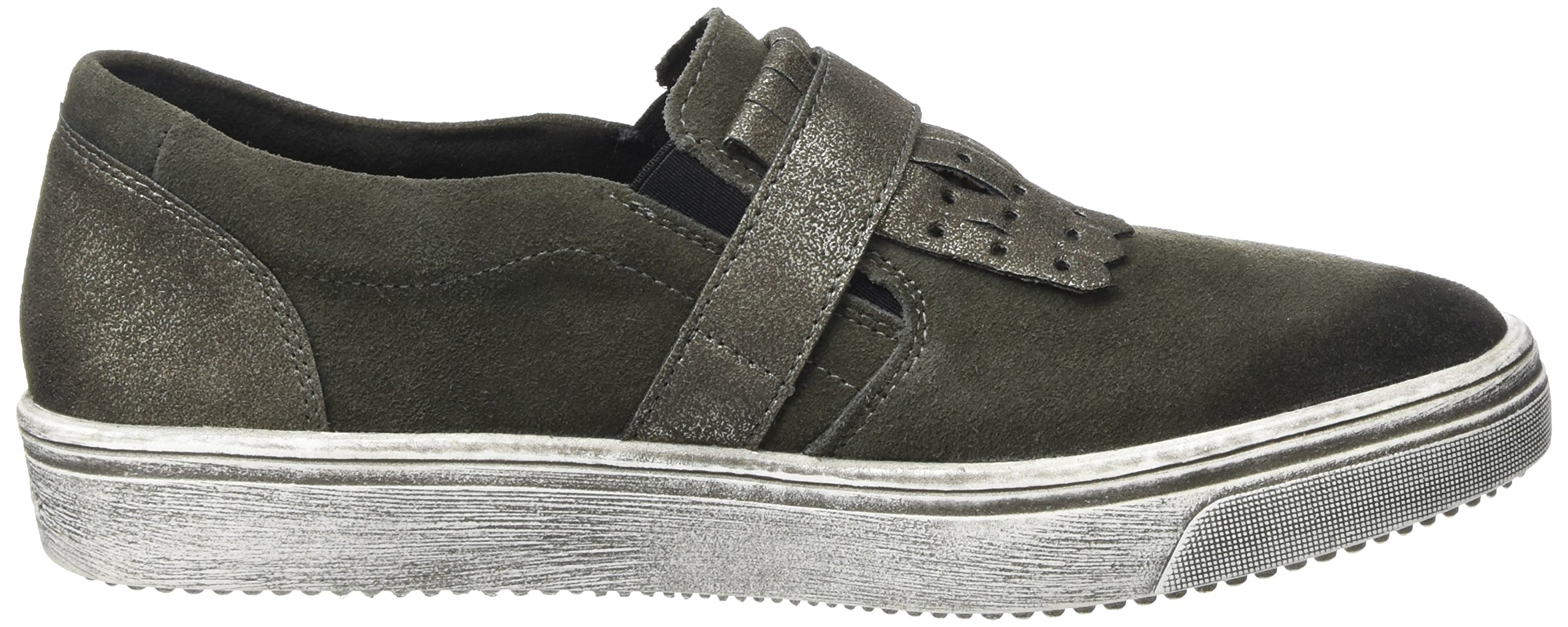 Remonte R7805 Women's Loafers - Comfortable Slip-On Shoes for Women, Grey (Ash/Steel) Size 3.5 UK (36 EU) - Perfect for Office, Casual Wear & Travel