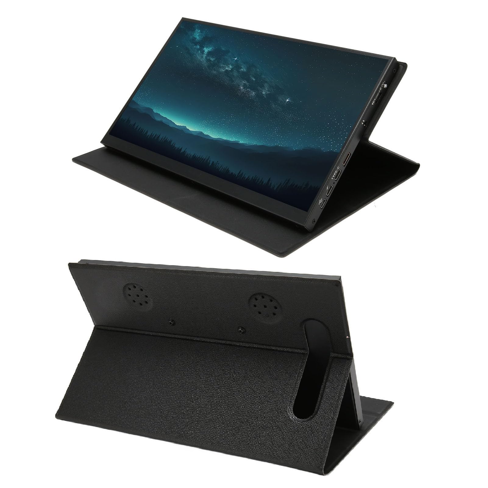 11.6 Inch Portable Travel Monitor with USB-C & 100-240V Power - Ultra Slim HDMI Display for Laptop, Gaming & Business (European Plug) - Perfect for Remote Work, Gaming On-The-Go & Business Presentations