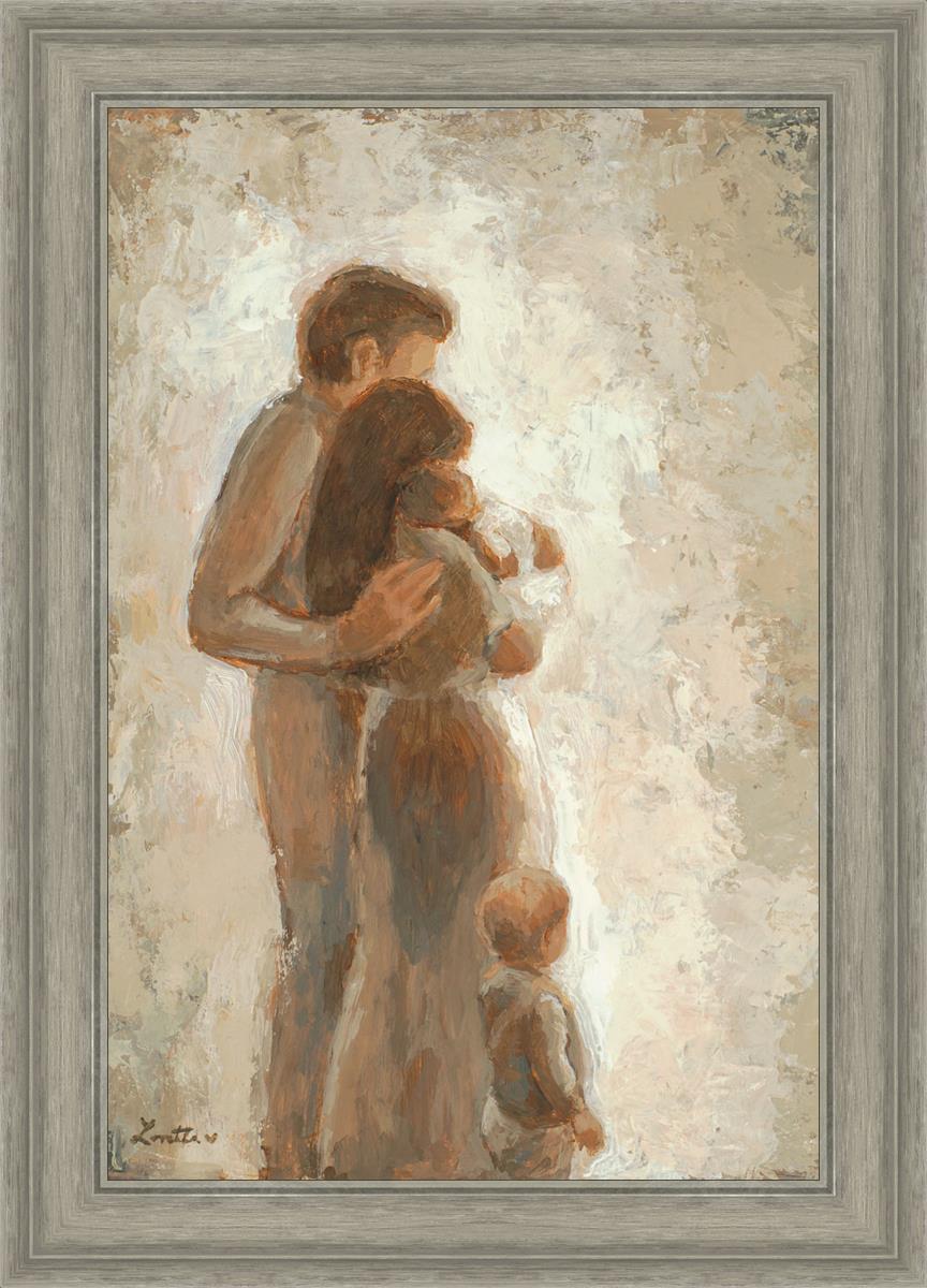 Family Looking Towards the Light - Inspirational Wall Art for Home Decor | Motivational Canvas Print for Living Room, Bedroom & Office | Perfect Gift for Family & Friends